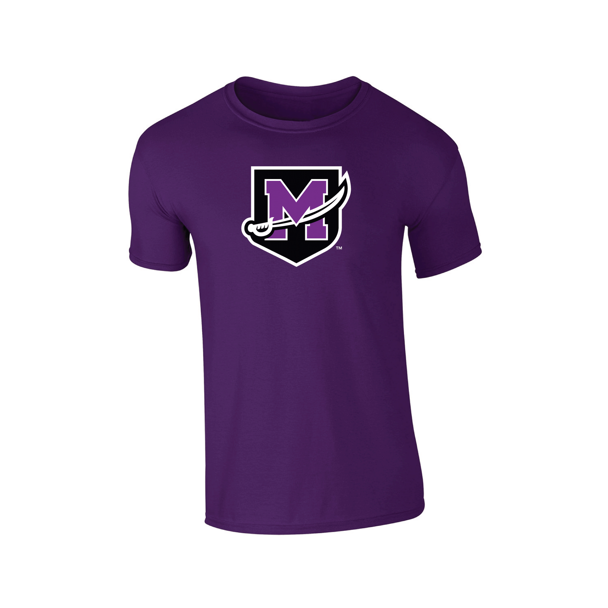 University of Mount Union Purple Raiders Jumbo Logo Adult T-Shirt