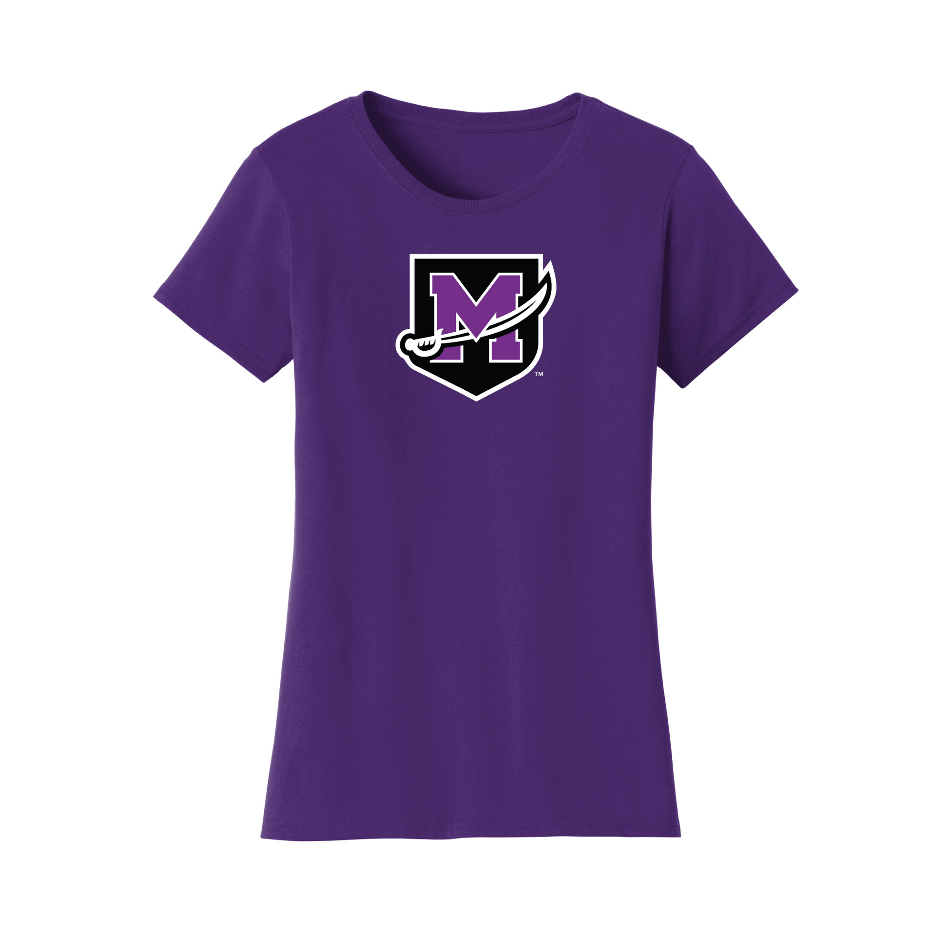 University of Mount Union Purple Raiders Jumbo Logo Womens T-Shirt
