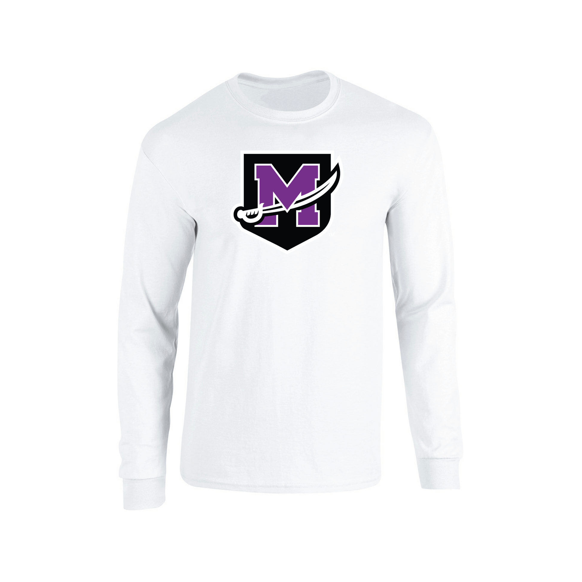 University of Mount Union Purple Raiders Jumbo Logo Adult Long Sleeve T-Shirt