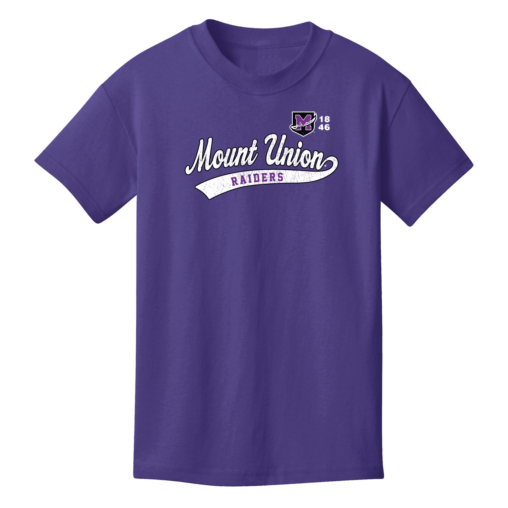 University of Mount Union Purple Raiders Old School Youth T-Shirt