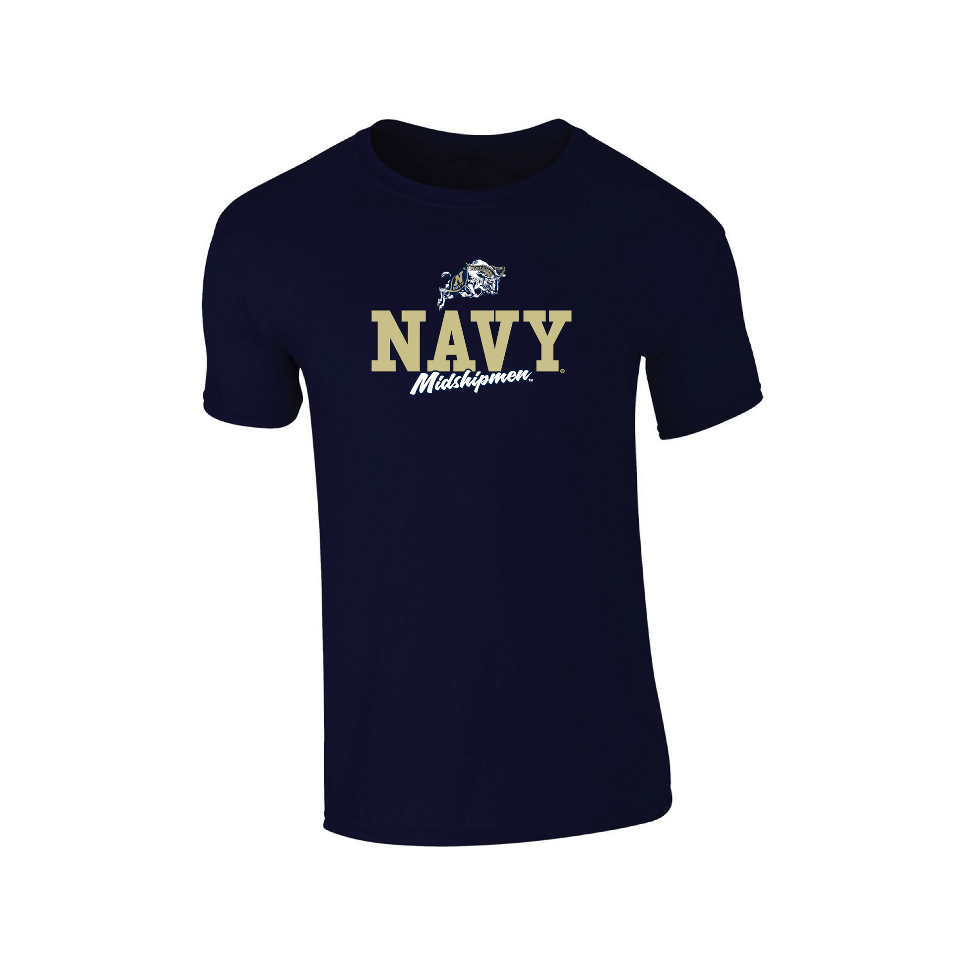 United States Naval Academy Midshipmen Campus Script T-shirt Unisex Cotton
