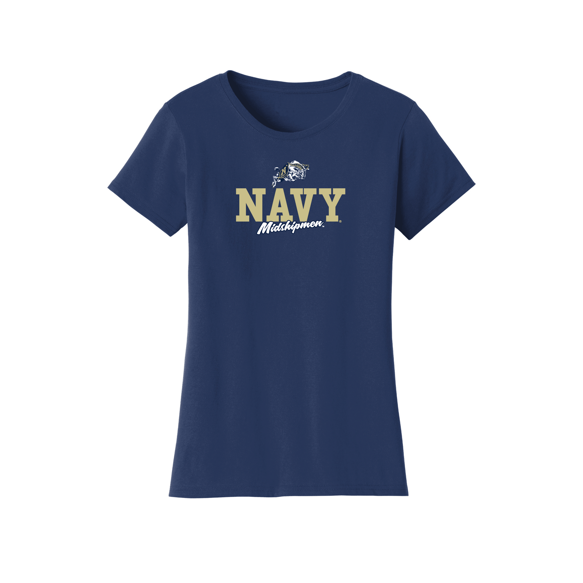 United States Naval Academy Midshipmen Campus Script Womens Relaxed T-shirt