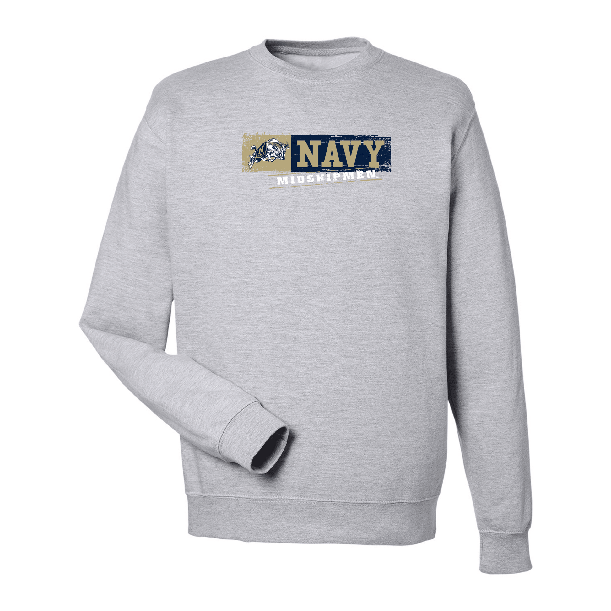 United States Naval Academy Midshipmen Sticker Crewneck Sweatshirt Fleece