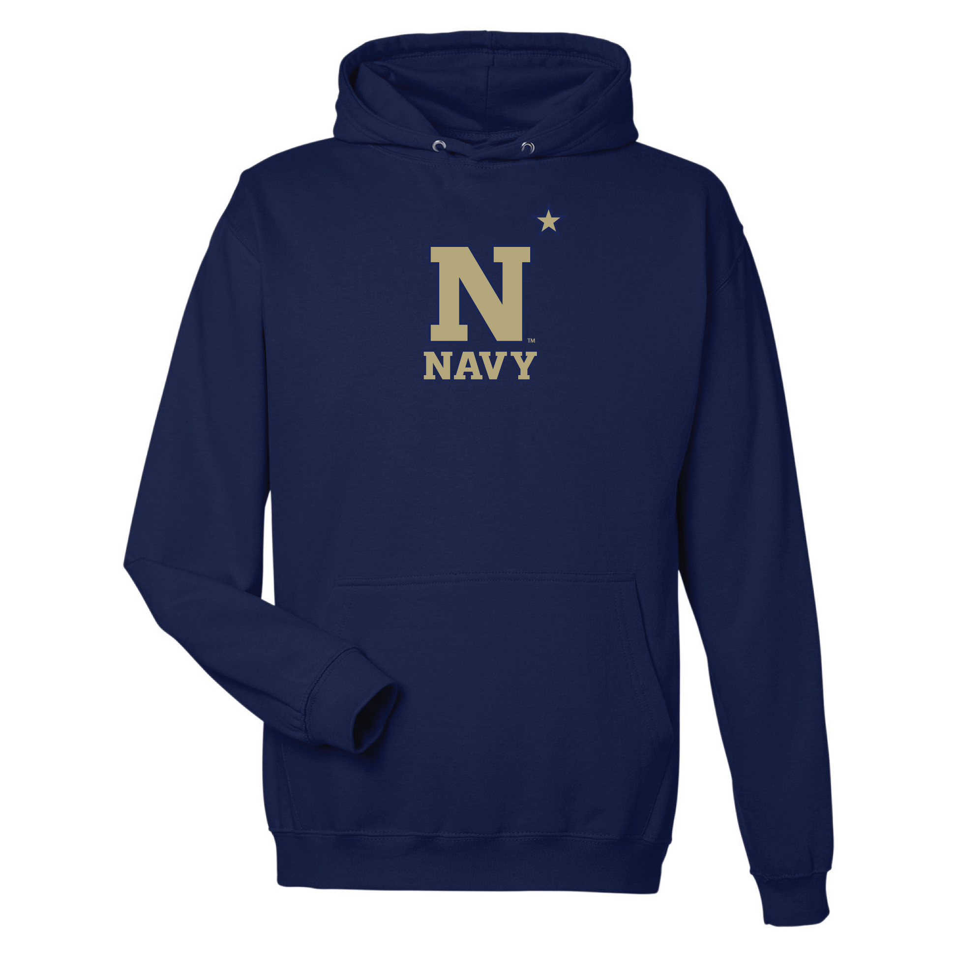 United States Naval Academy Midshipmen Jumbo Logo Hooded Sweatshirt Fleece