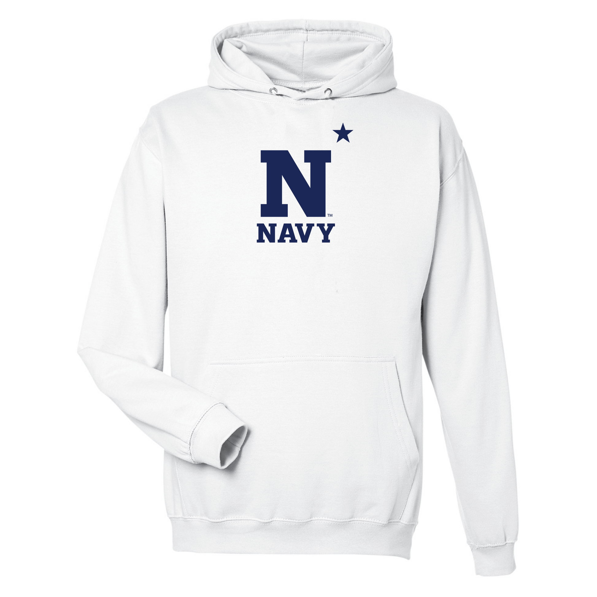 United States Naval Academy Midshipmen Jumbo Logo Hooded Sweatshirt Fleece
