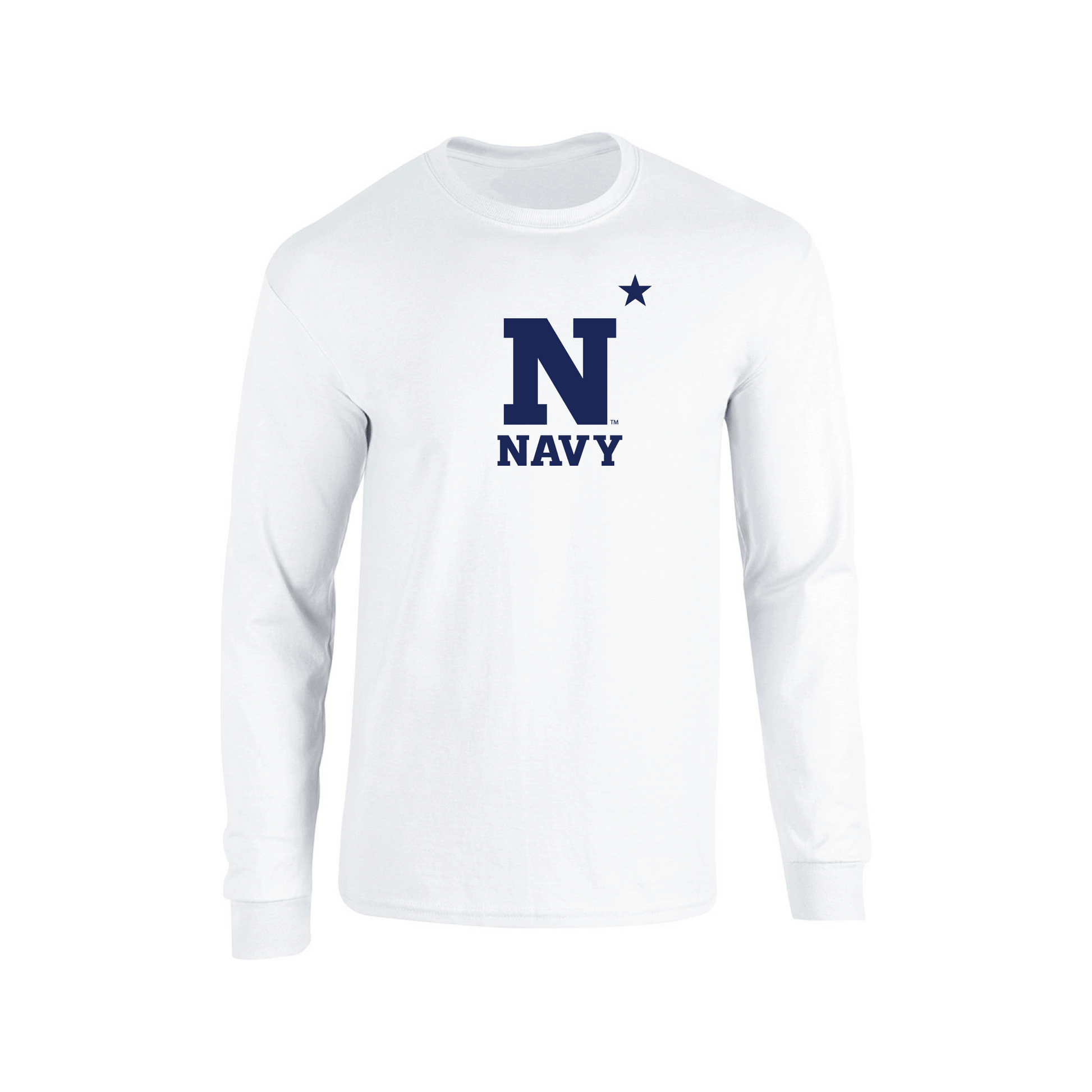 United States Naval Academy Midshipmen Jumbo Logo Long Sleeve T-shirt Unisex