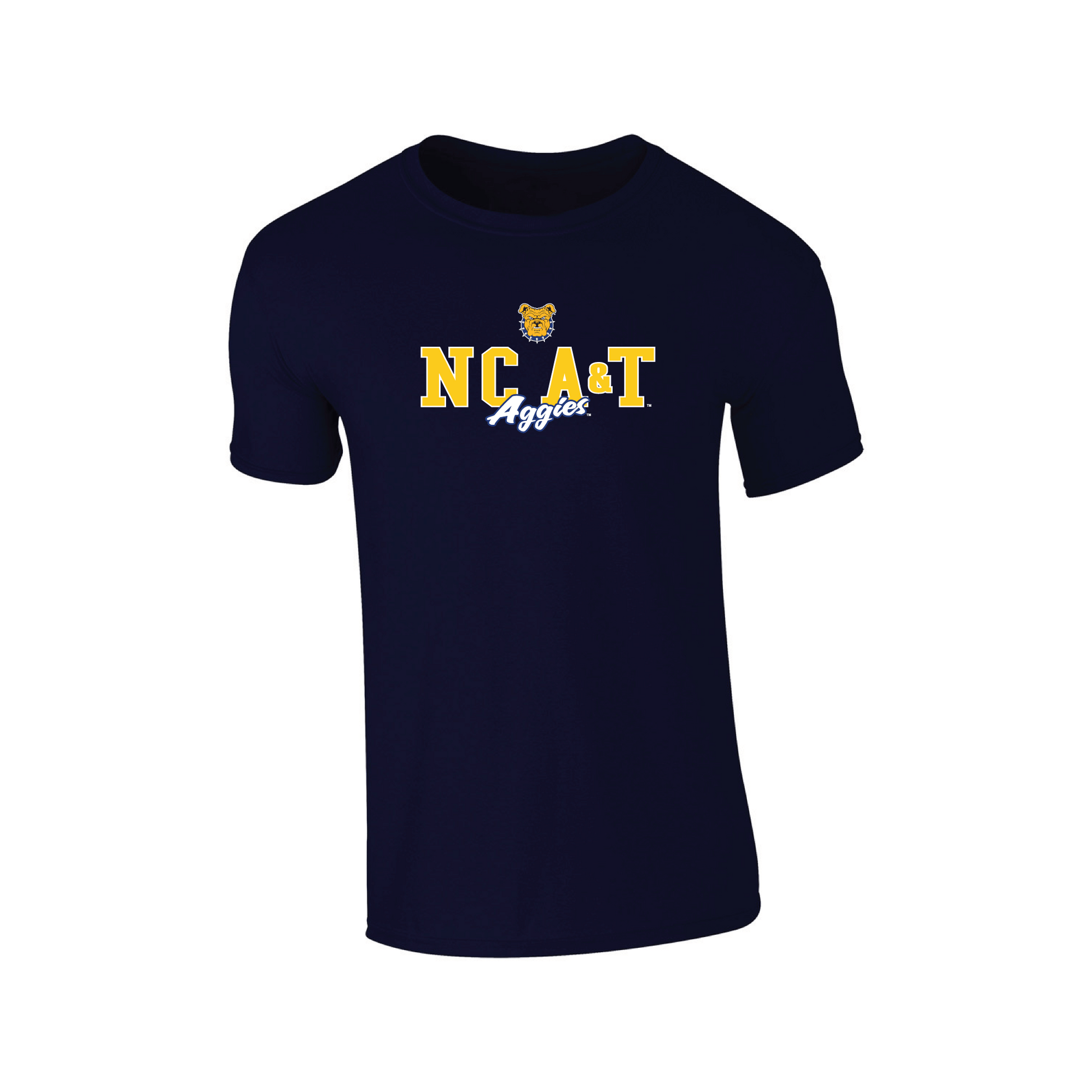 North Carolina Agricultural & Technical State University Aggies Campus Script T-shirt Unisex Cotton