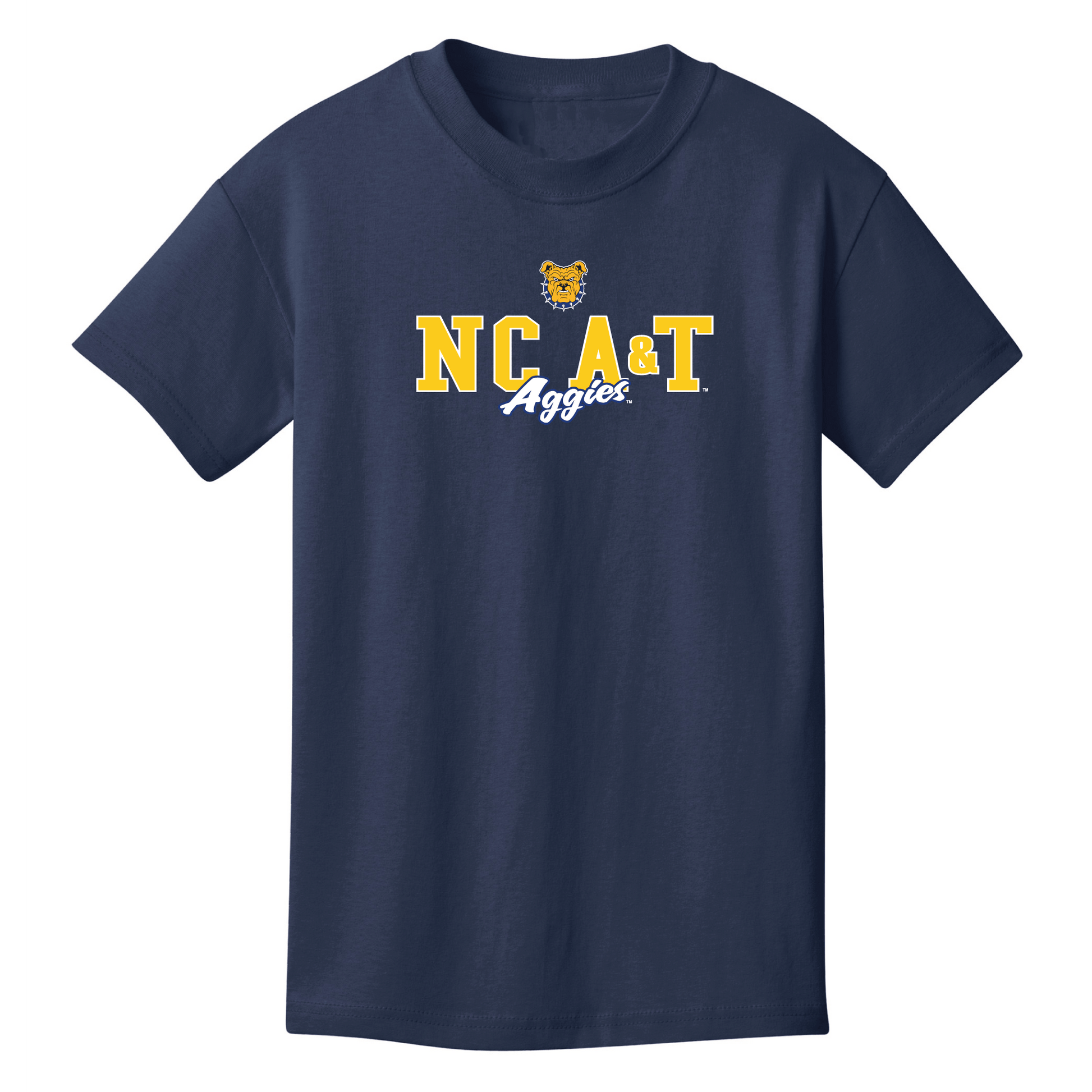 North Carolina Agricultural & Technical State University Aggies Campus Script Youth T-shirt