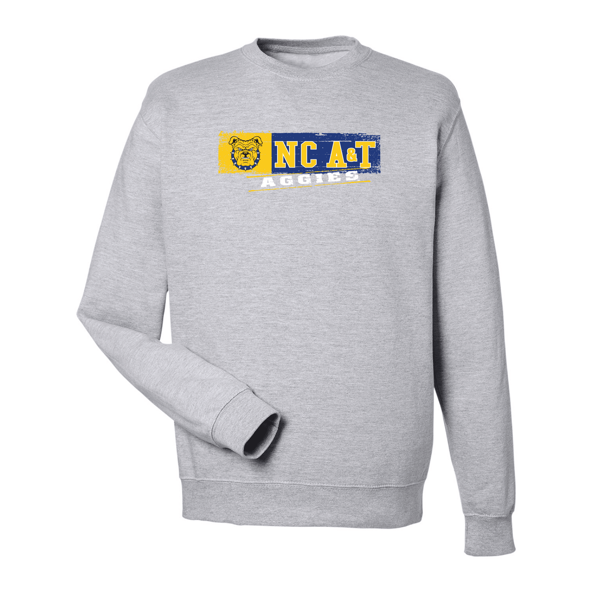 North Carolina Agricultural & Technical State University Aggies Sticker Crewneck Sweatshirt Fleece