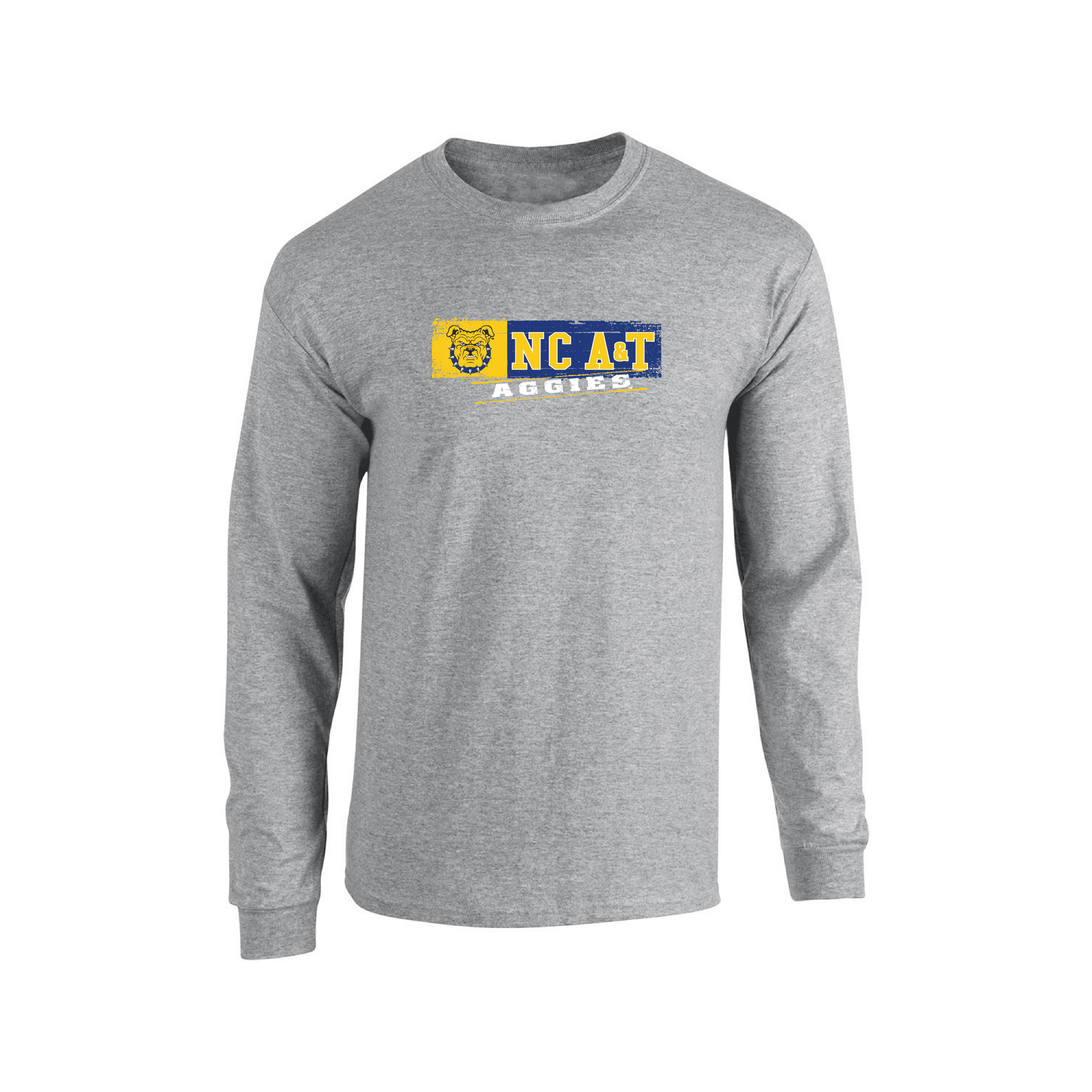 North Carolina Agricultural & Technical State University Aggies Sticker Long Sleeve T-shirt Unisex