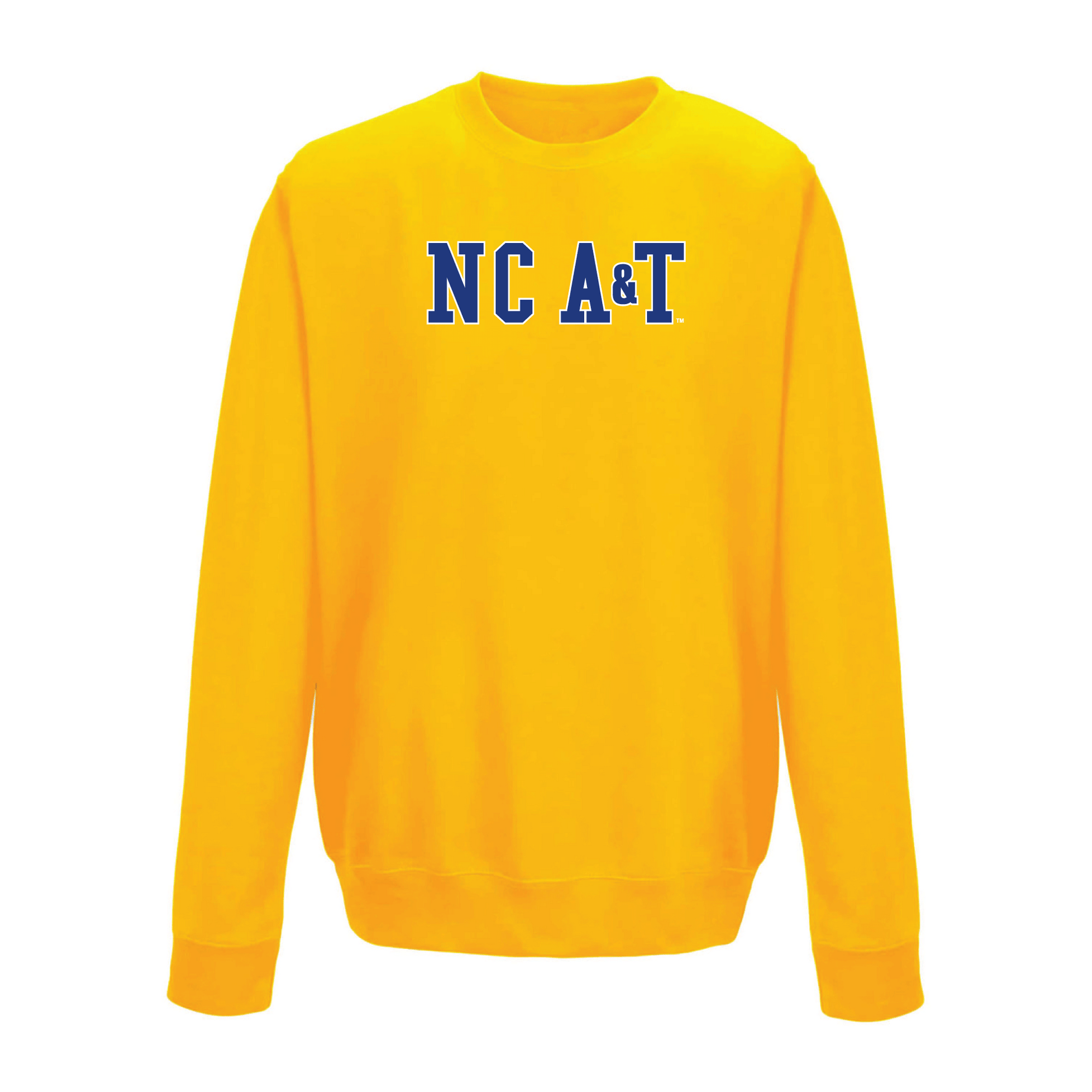 North Carolina Agricultural & Technical State University Aggies Block Crewneck Sweatshirt Fleece