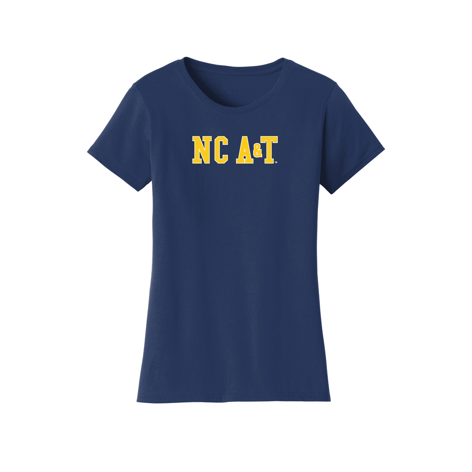 North Carolina Agricultural & Technical State University Aggies Block Womens Relaxed T-shirt
