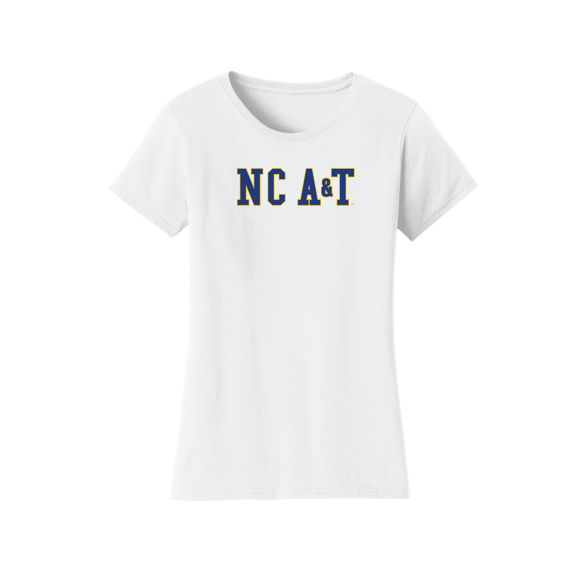 North Carolina Agricultural & Technical State University Aggies Block Womens Relaxed T-shirt