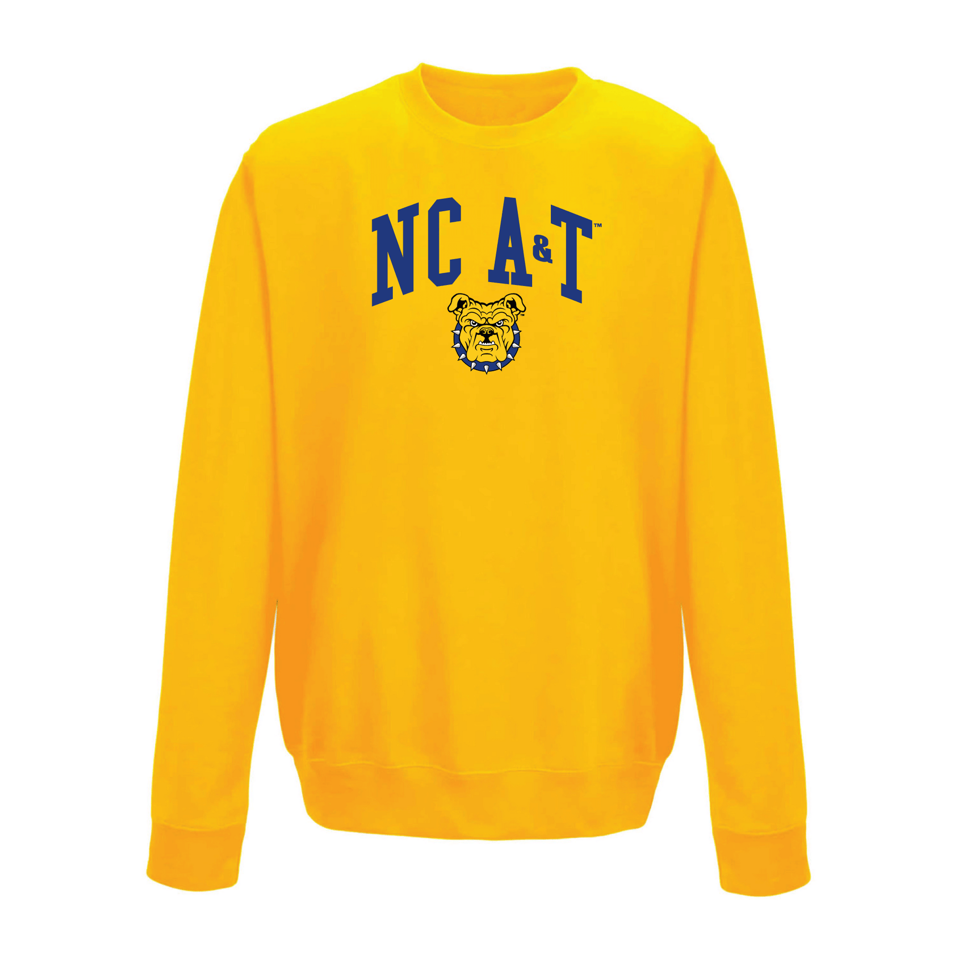 North Carolina Agricultural & Technical State University Aggies Jumbo Arch Crewneck Sweatshirt Fleece