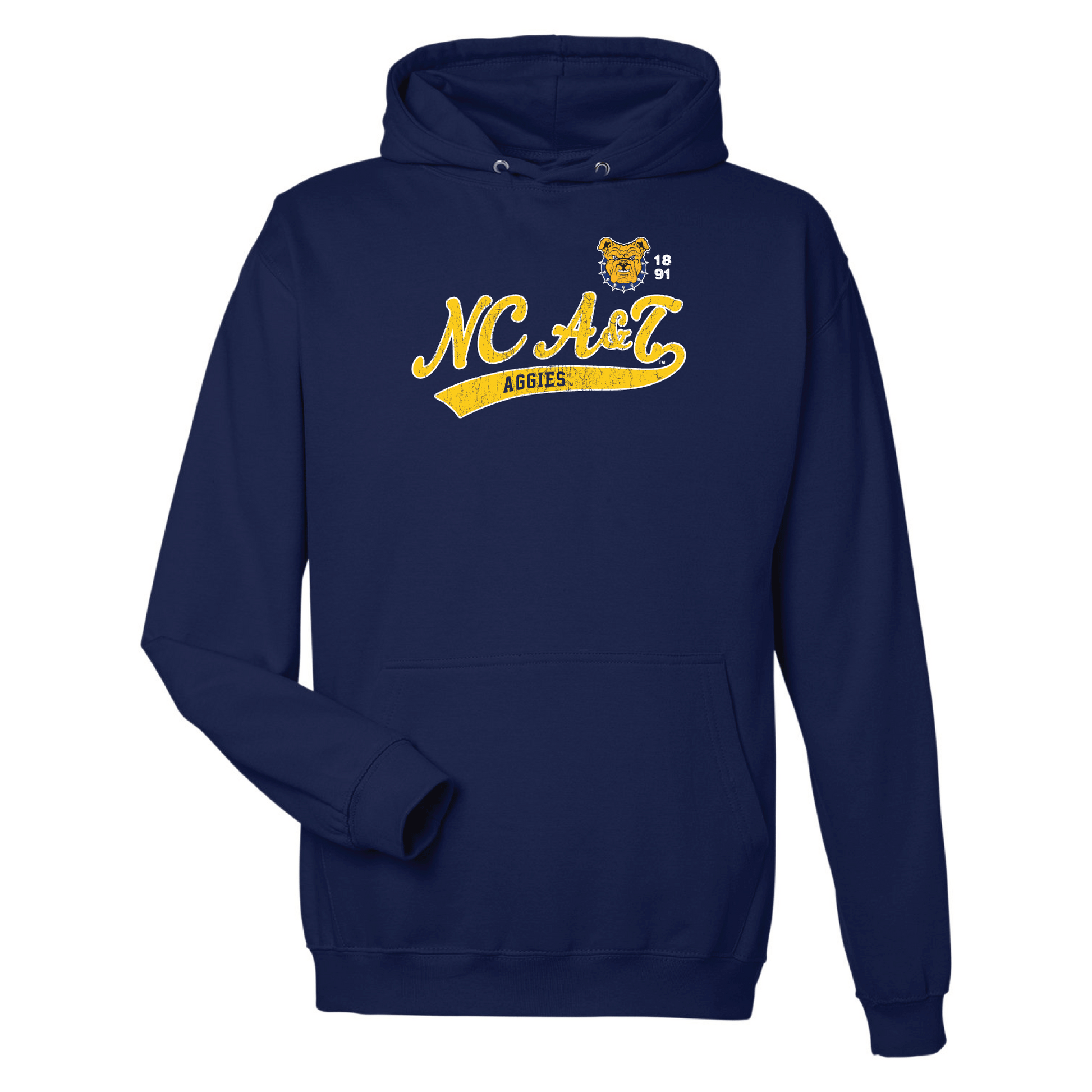 North Carolina Agricultural & Technical State University Aggies Old School Hooded Sweatshirt Fleece