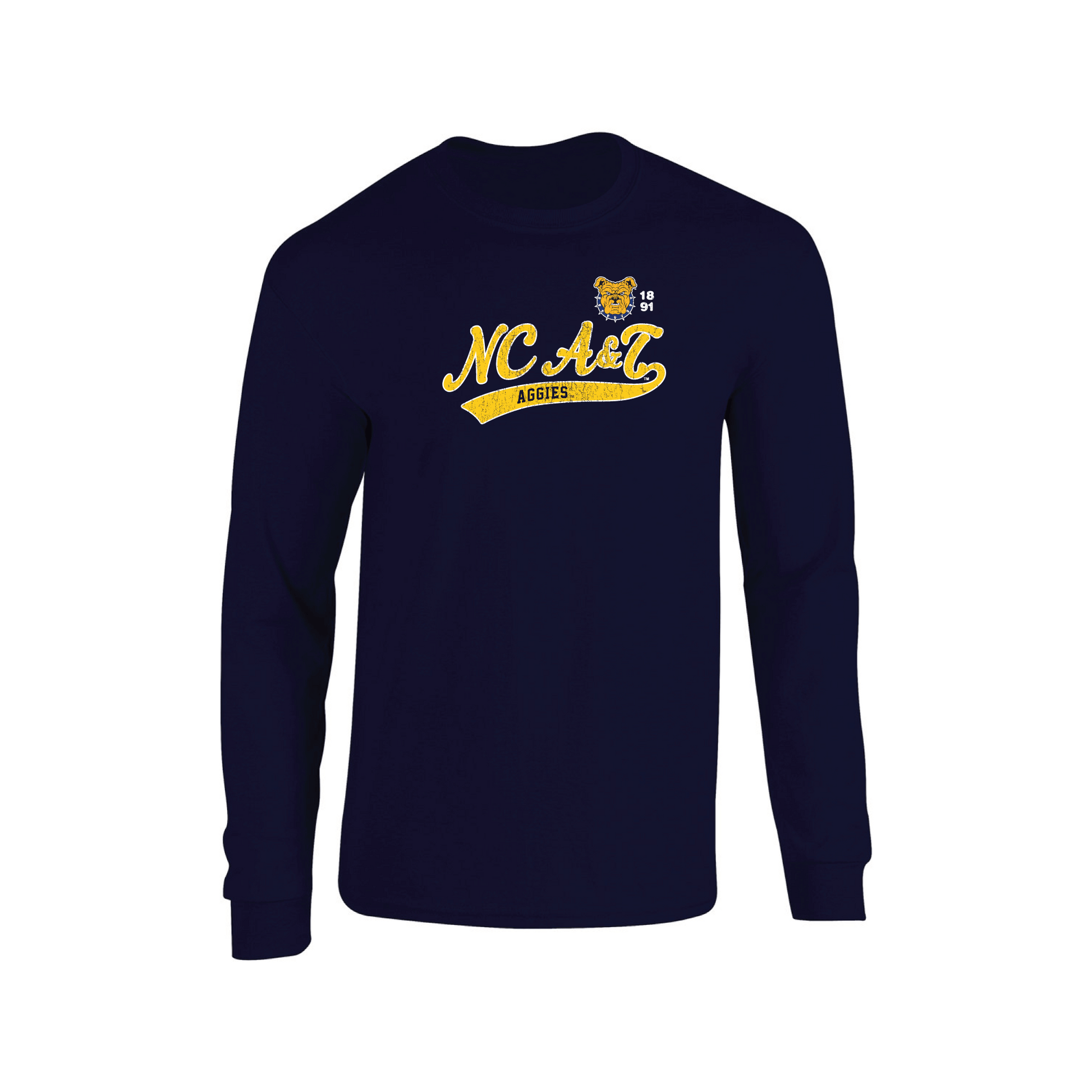 North Carolina Agricultural & Technical State University Aggies Old School Long Sleeve T-shirt Unisex