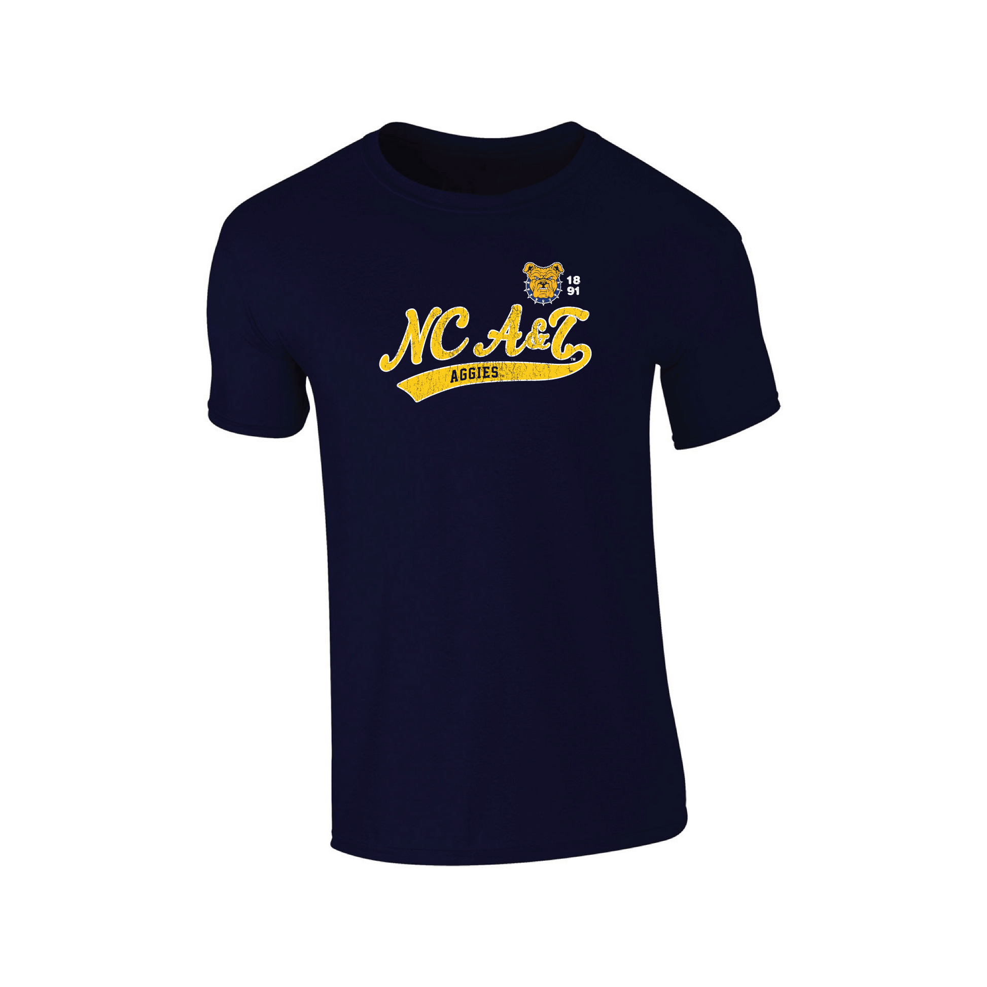 North Carolina Agricultural & Technical State University Aggies Old School T-shirt Unisex Cotton