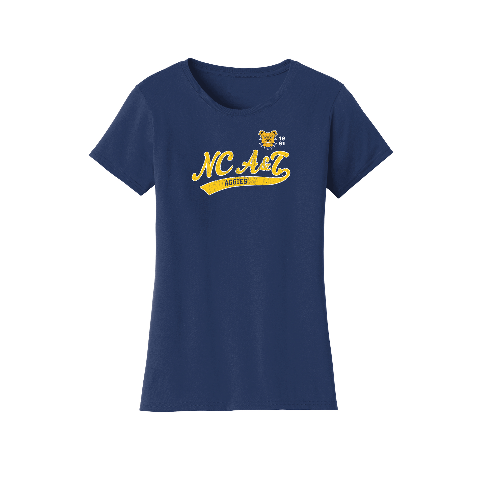 North Carolina Agricultural & Technical State University Aggies Old School Womens Relaxed T-shirt