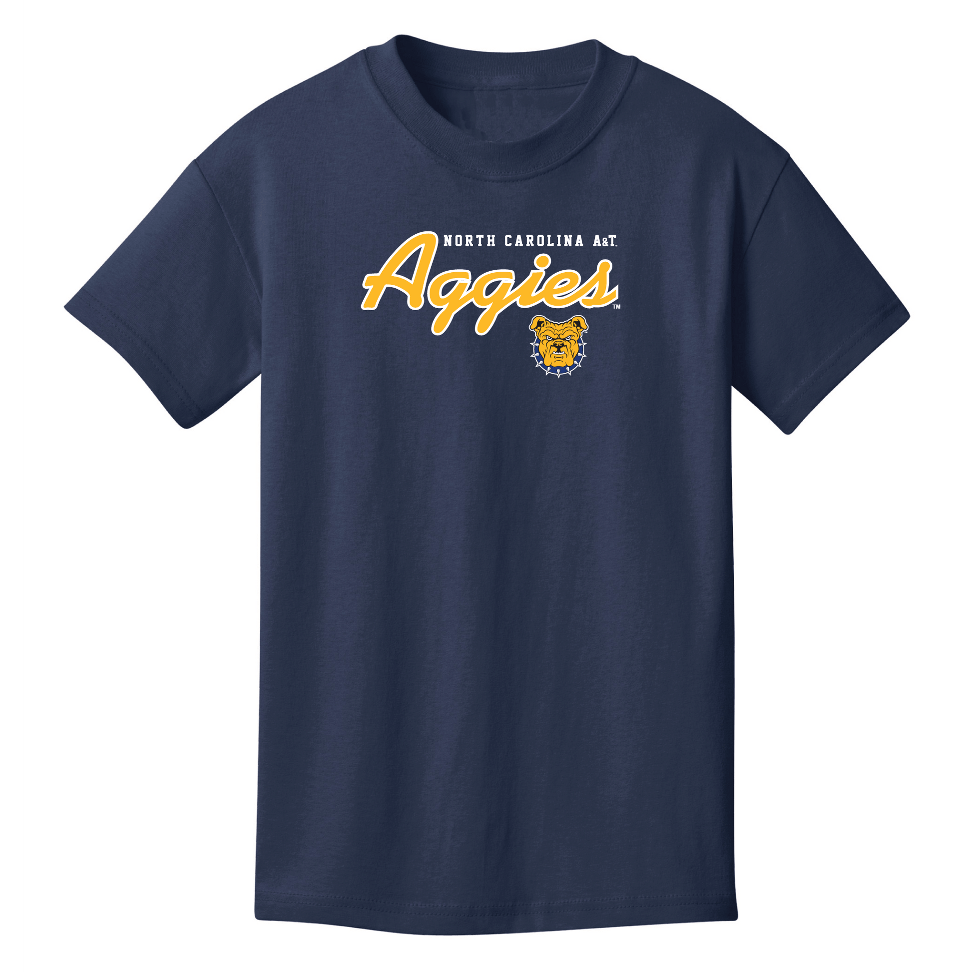 North Carolina Agricultural & Technical State University Aggies Machine Script Youth T-shirt