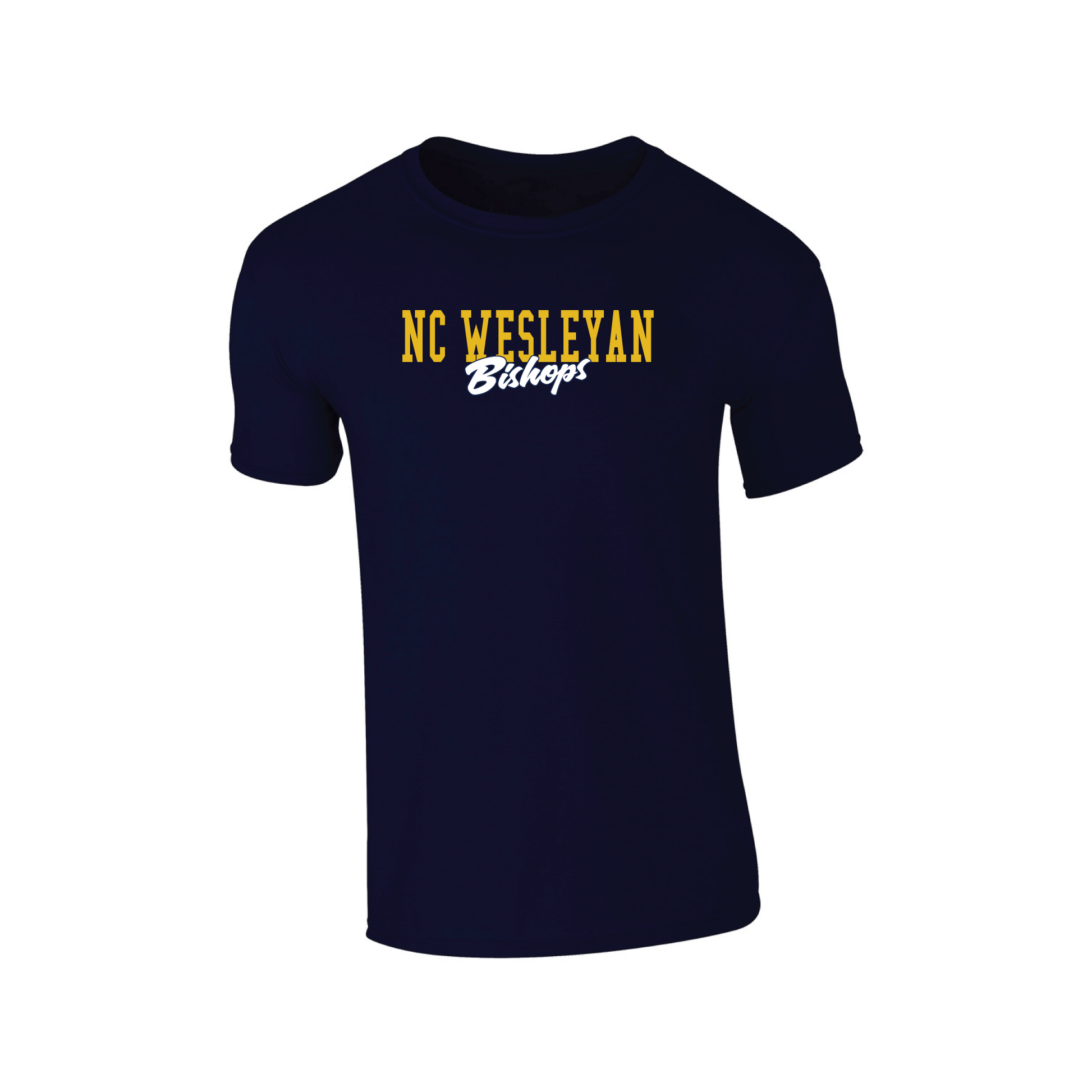 North Carolina Wesleyan University Bishops Campus Script Adult T-Shirt