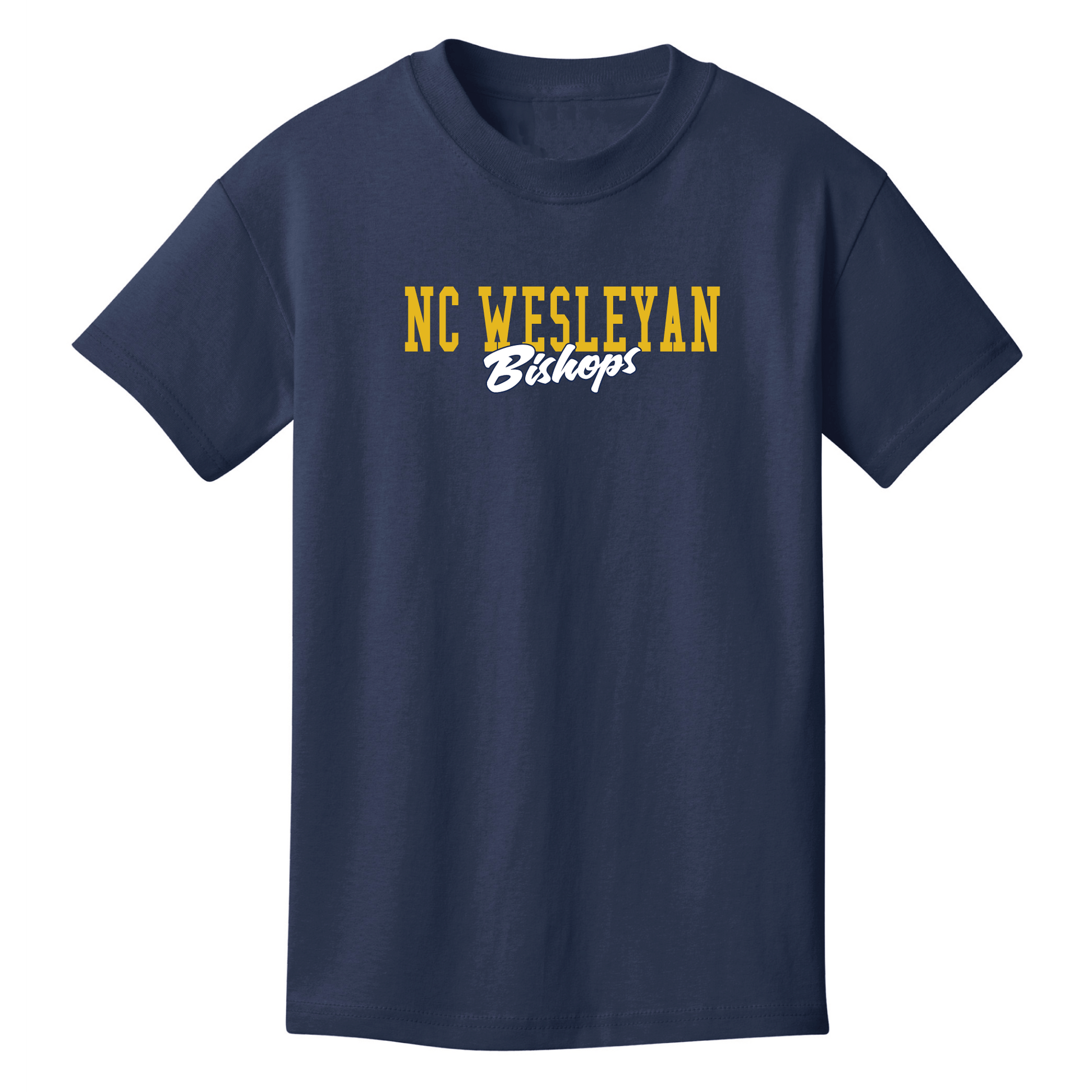North Carolina Wesleyan University Bishops Campus Script Youth T-Shirt