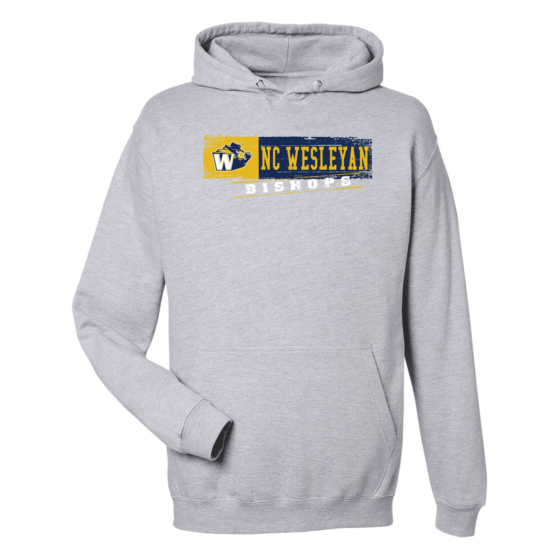 North Carolina Wesleyan University Bishops Sticker Hooded Sweatshirt