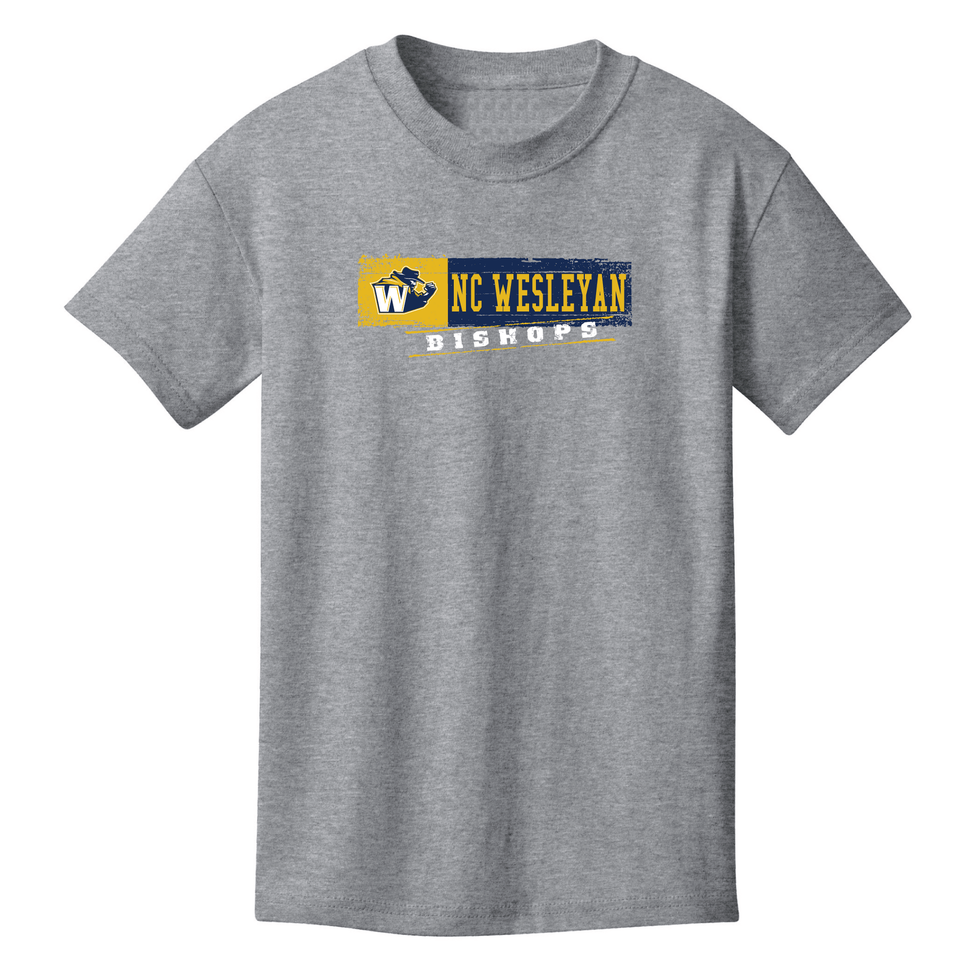 North Carolina Wesleyan University Bishops Sticker Youth T-Shirt