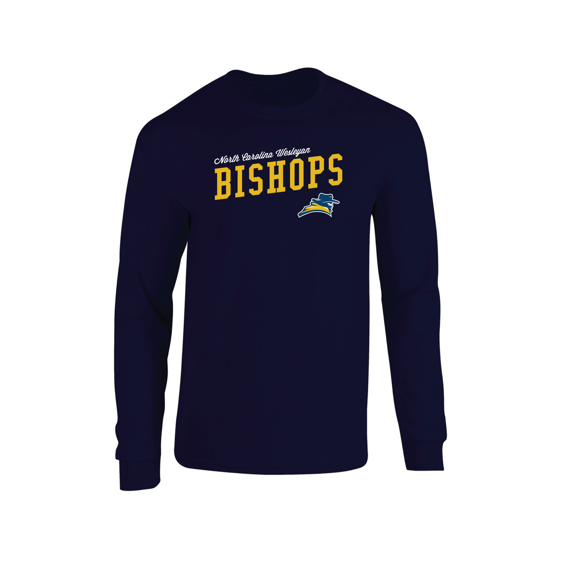 North Carolina Wesleyan University Bishops Uphill Victory Adult Long Sleeve T-Shirt