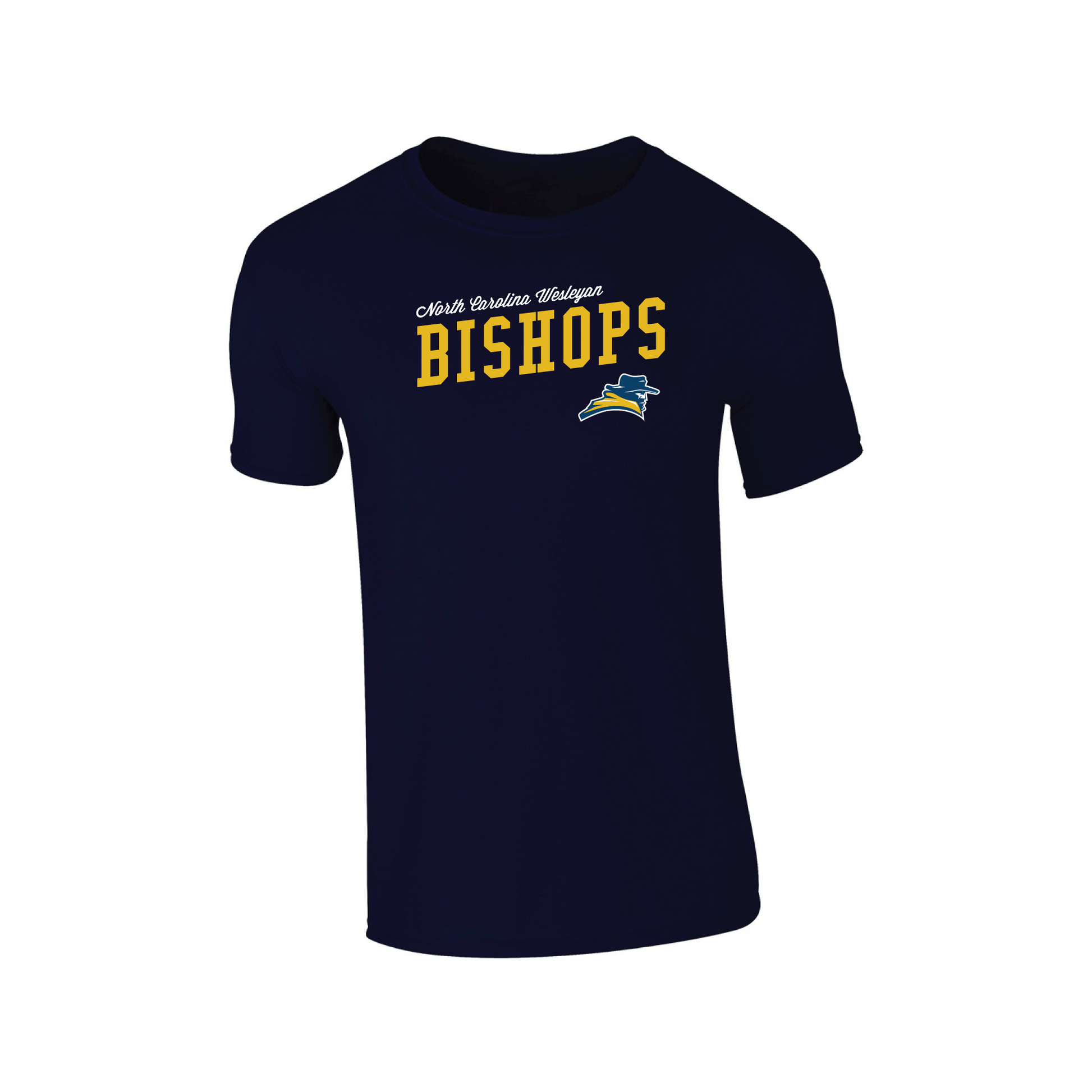 North Carolina Wesleyan University Bishops Uphill Victory Adult T-Shirt