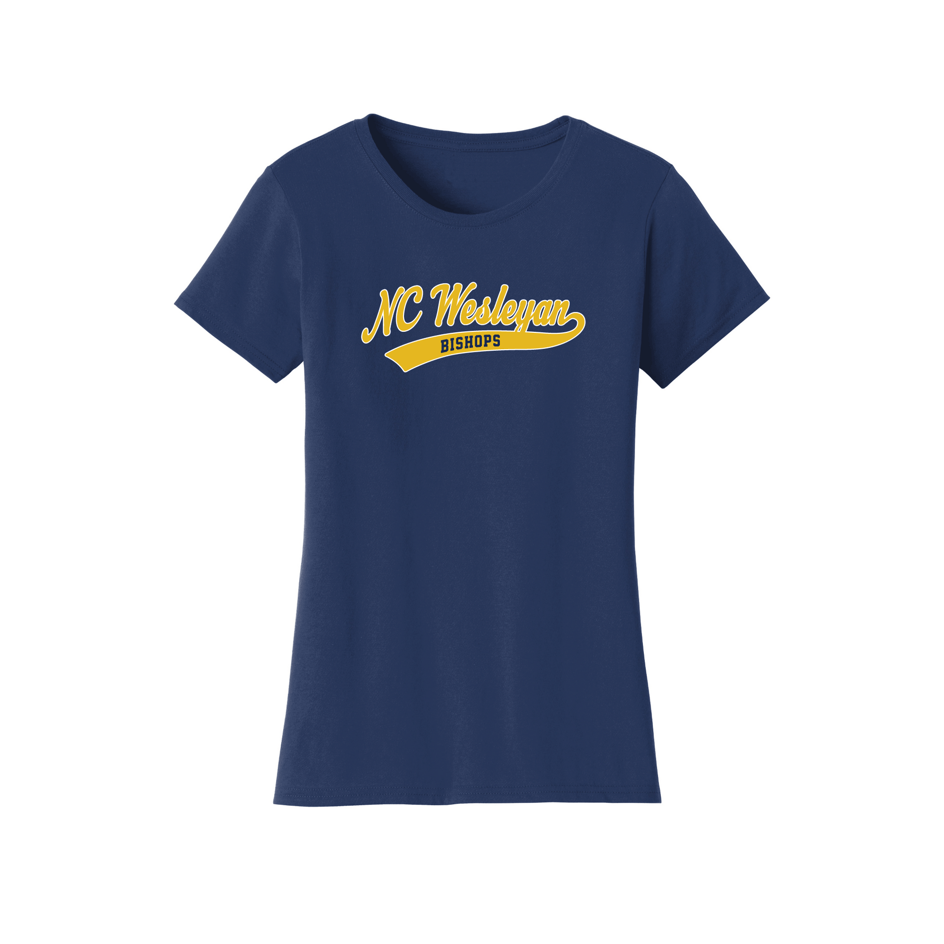 North Carolina Wesleyan University Bishops Old School Womens T-Shirt
