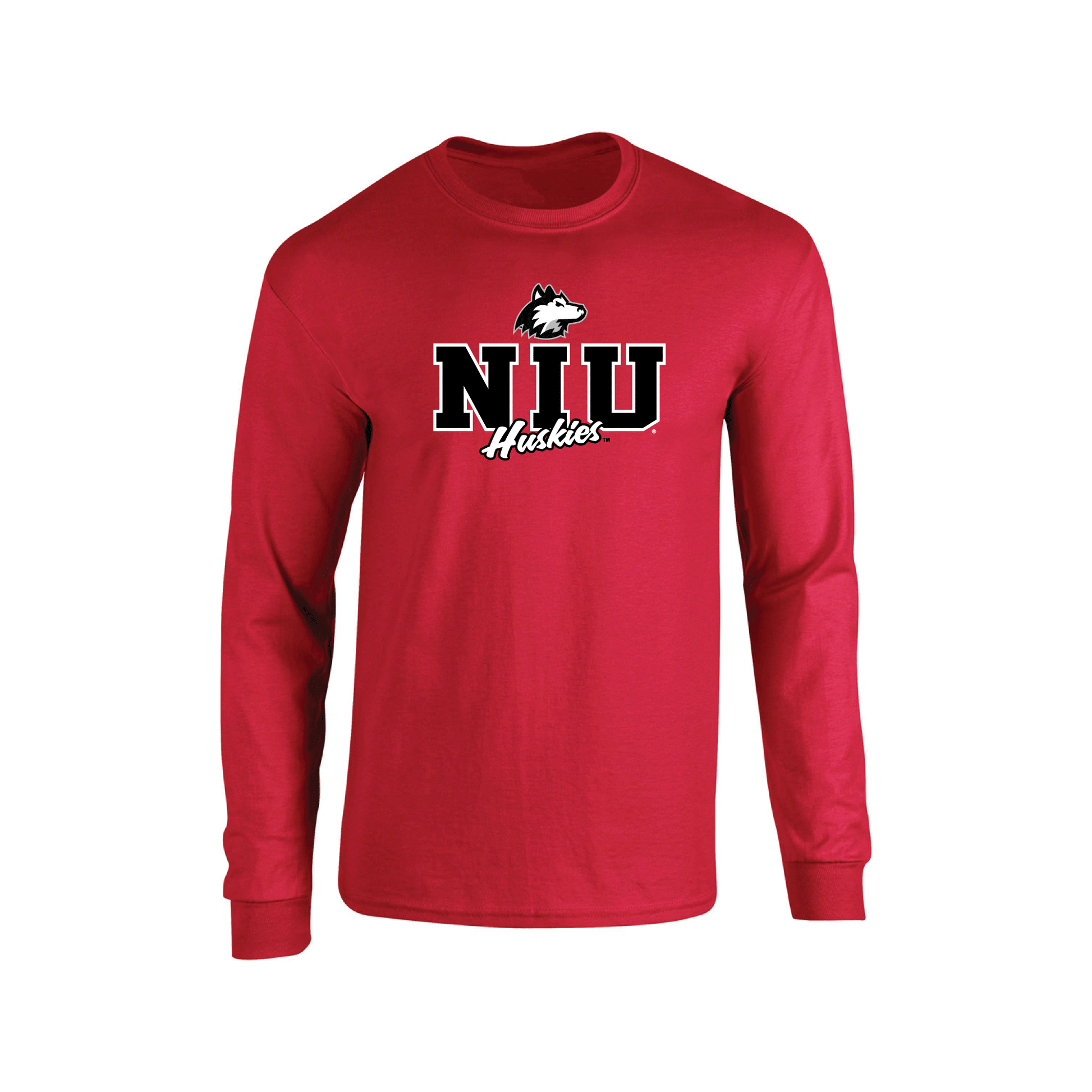 Northern Illinois University Huskies Campus Script Adult Long Sleeve T-Shirt