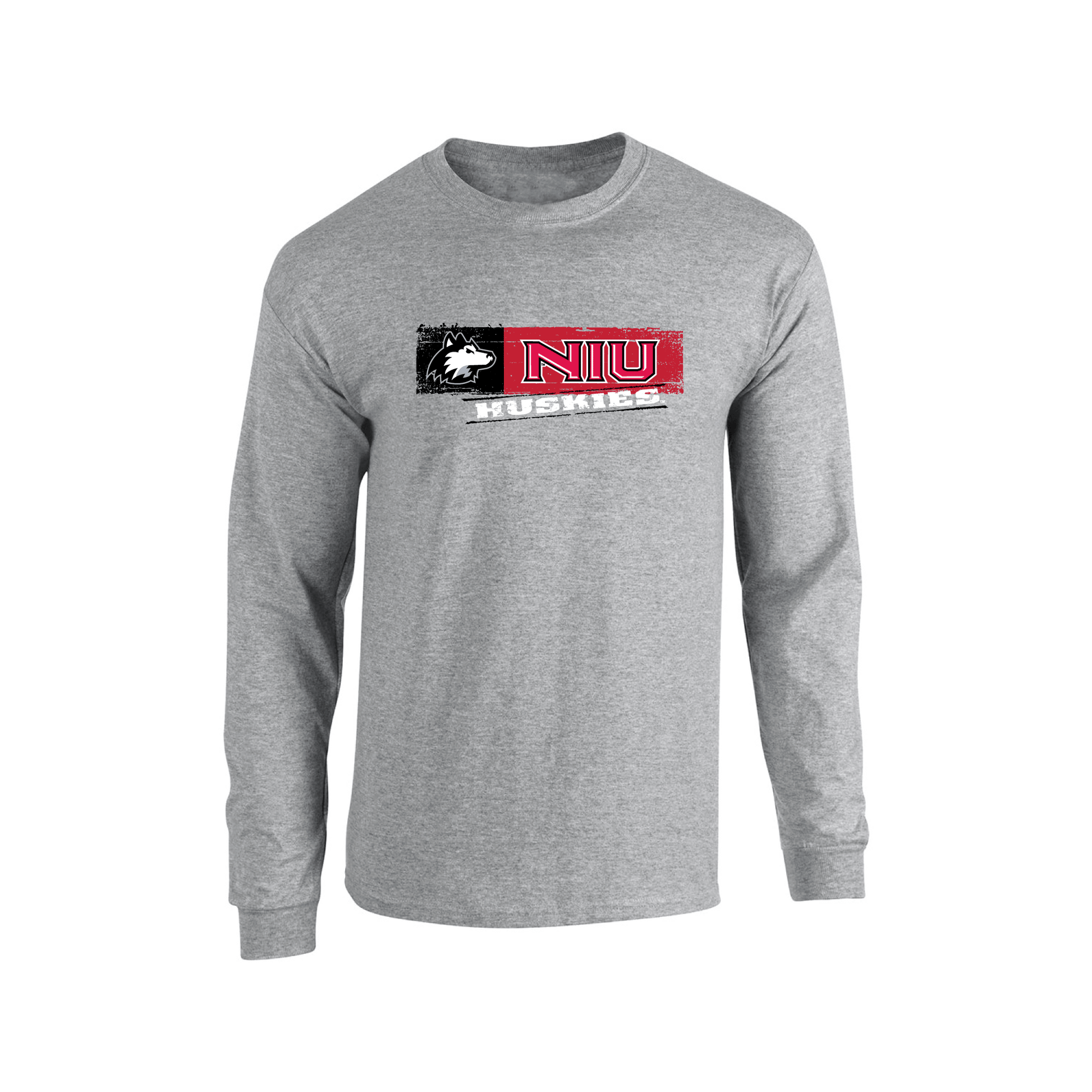 Northern Illinois University Huskies Sticker Adult Long Sleeve T-Shirt