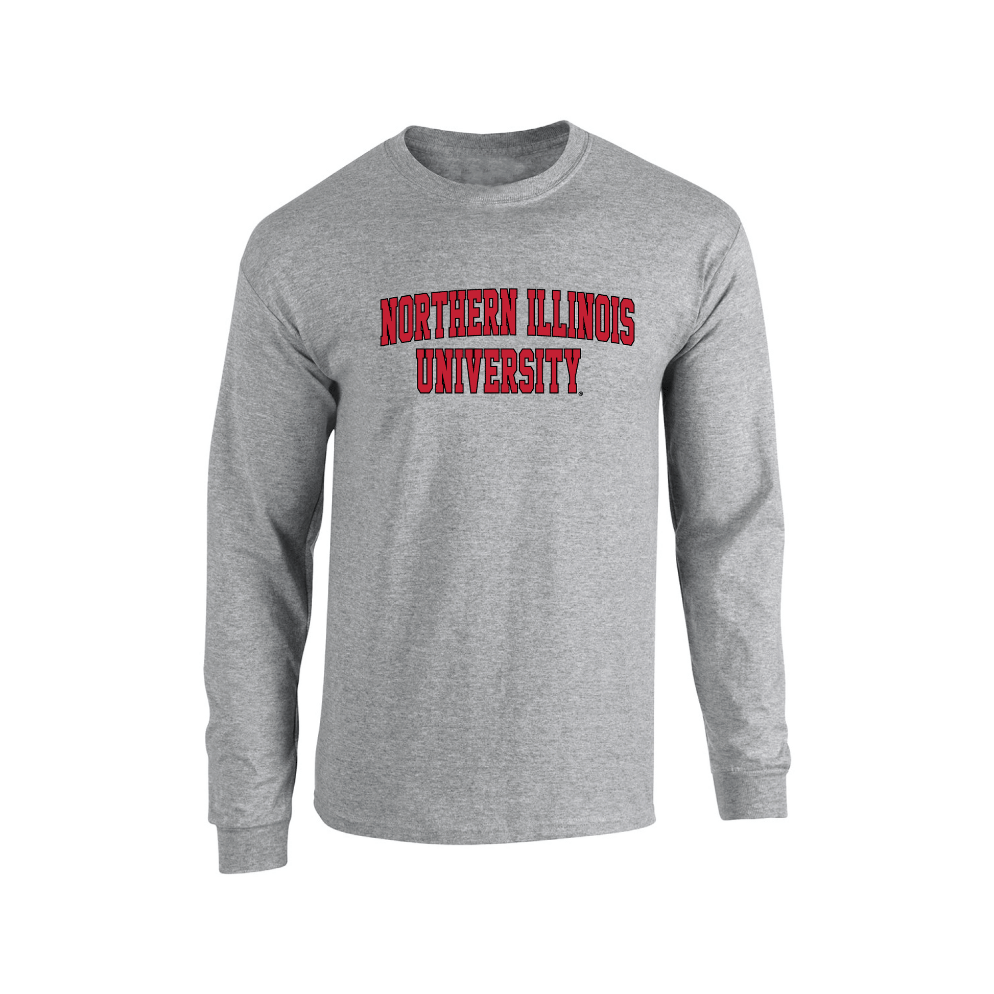 Northern Illinois University Huskies Block Adult Long Sleeve T-Shirt