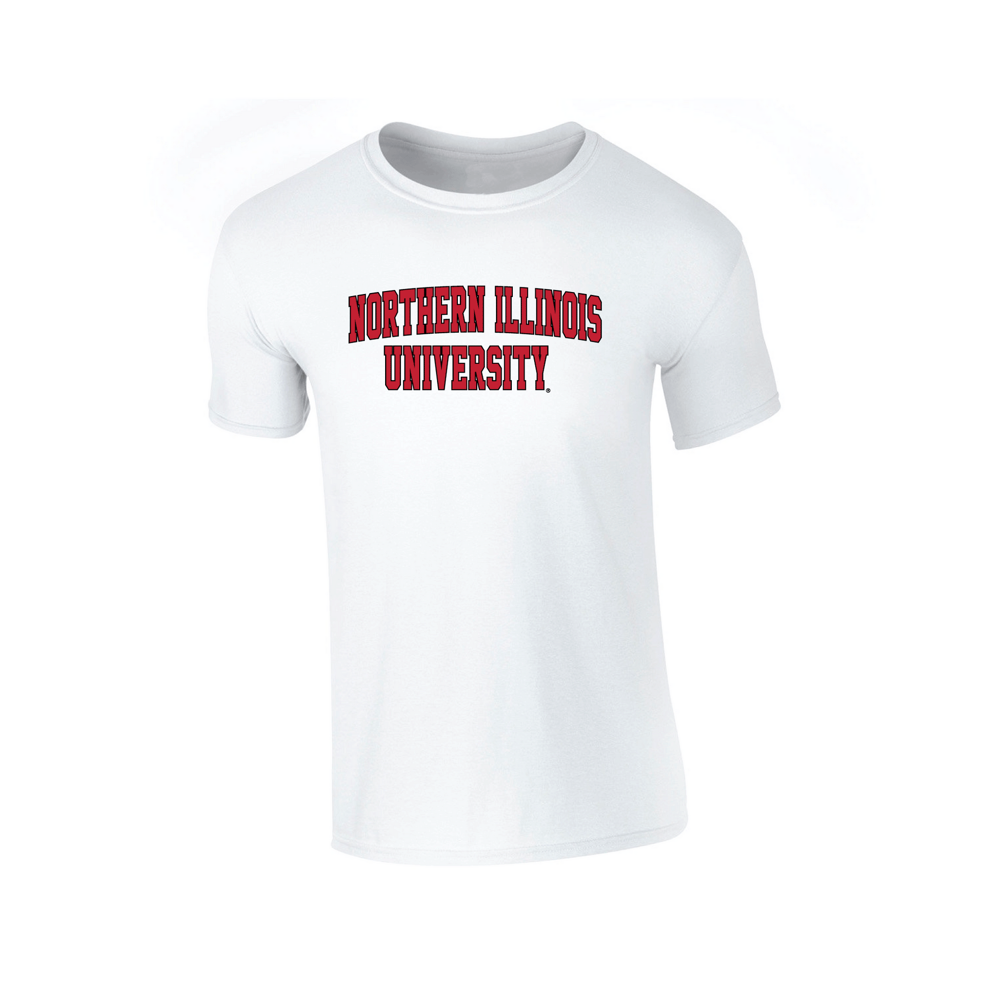 Northern Illinois University Huskies Block Adult T-Shirt