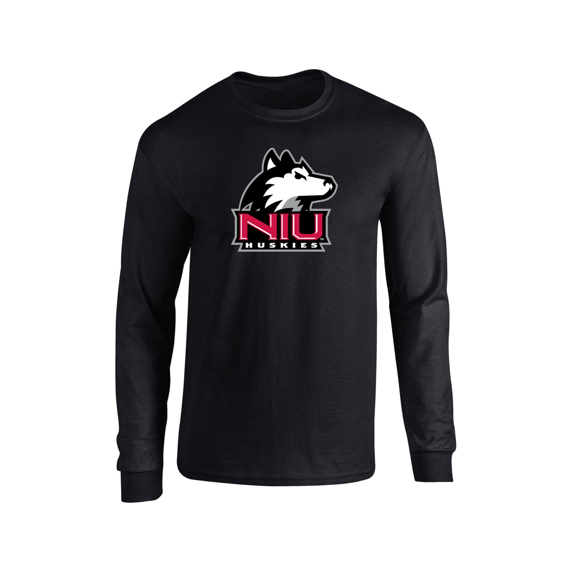 Northern Illinois University Huskies Jumbo Logo Adult Long Sleeve T-Shirt
