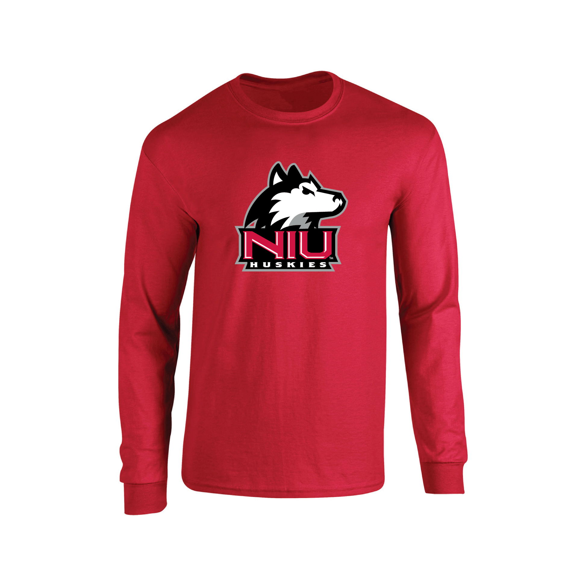 Northern Illinois University Huskies Jumbo Logo Adult Long Sleeve T-Shirt