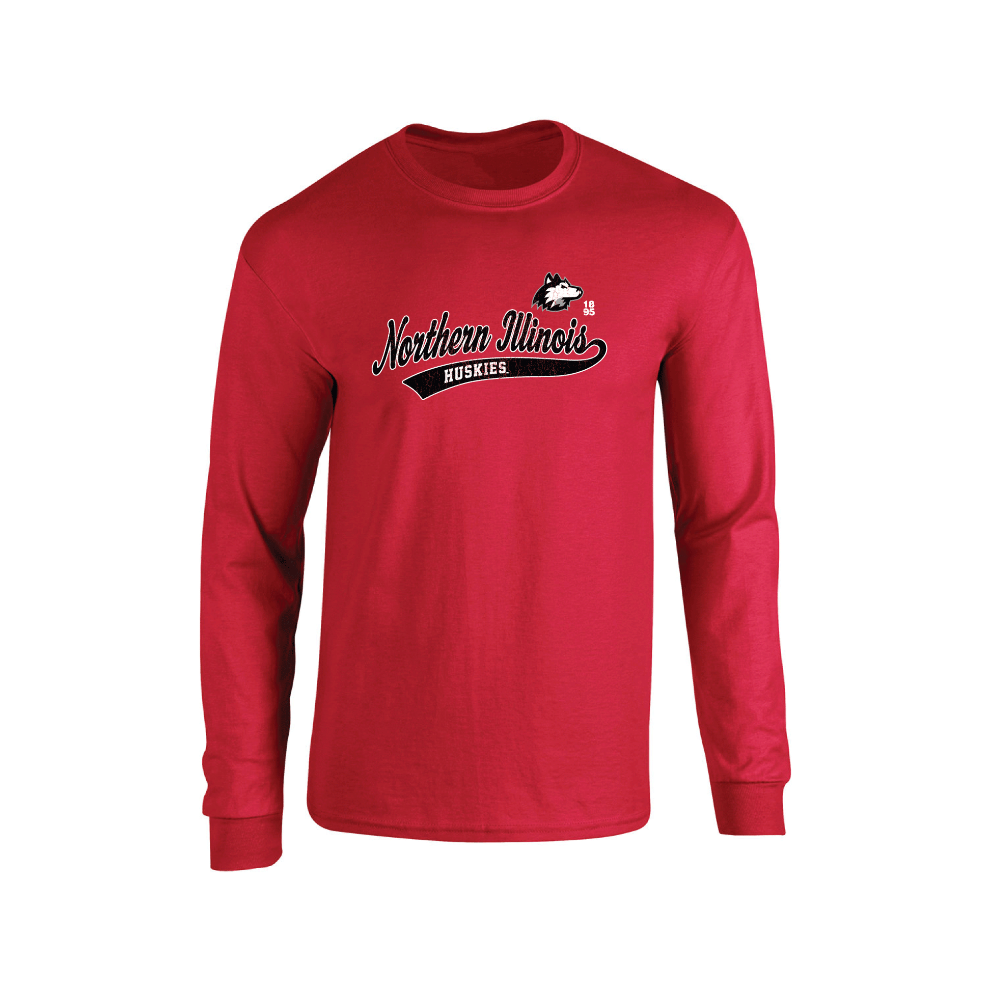 Northern Illinois University Huskies Old School Adult Long Sleeve T-Shirt