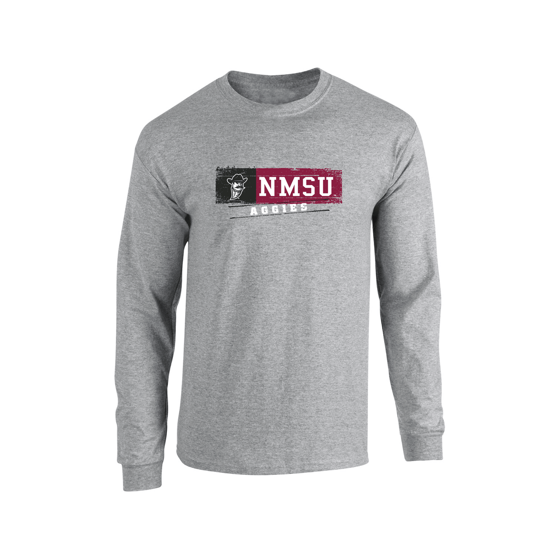 New Mexico State University Aggies Sticker Adult Long Sleeve T-Shirt