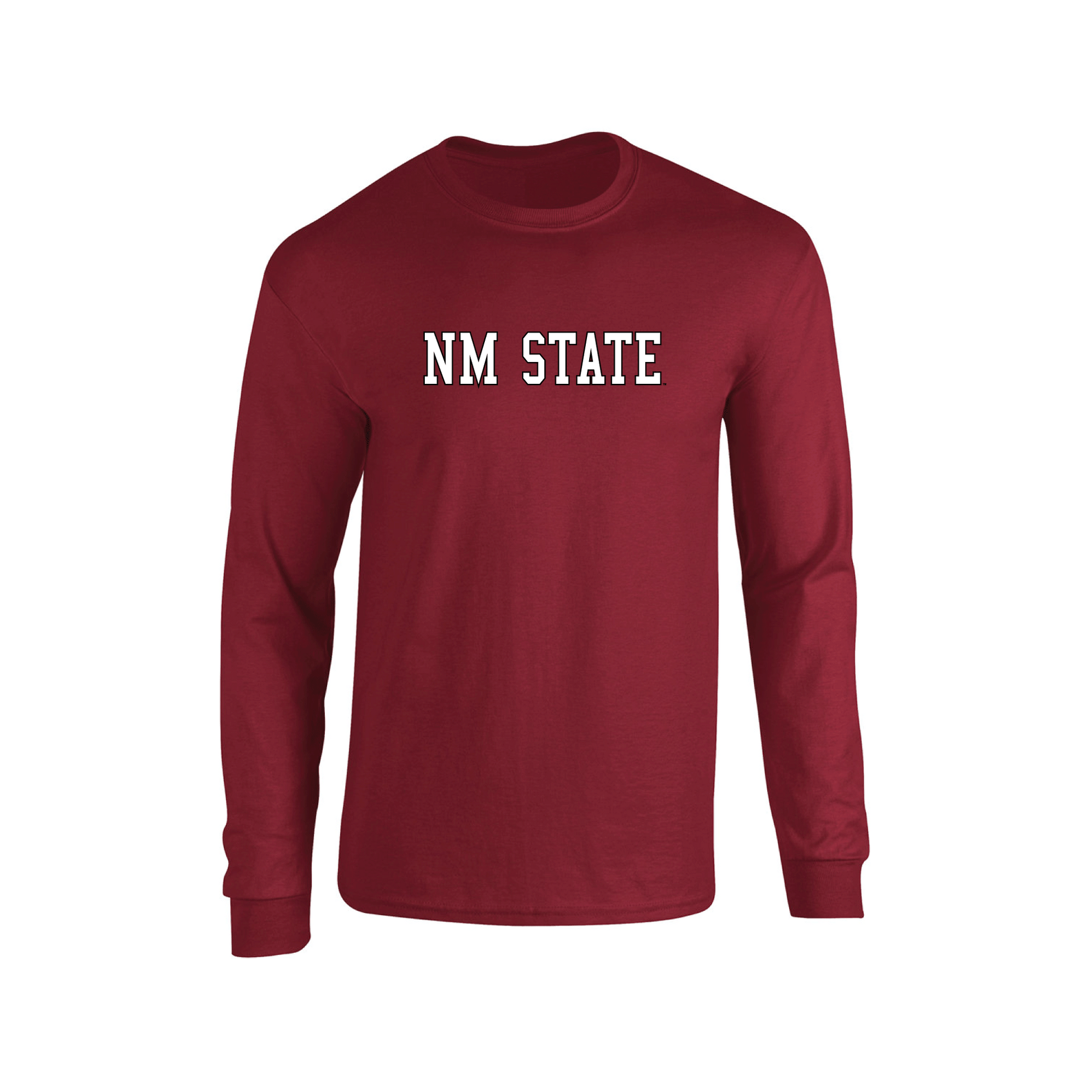 New Mexico State University Aggies Block Adult Long Sleeve T-Shirt