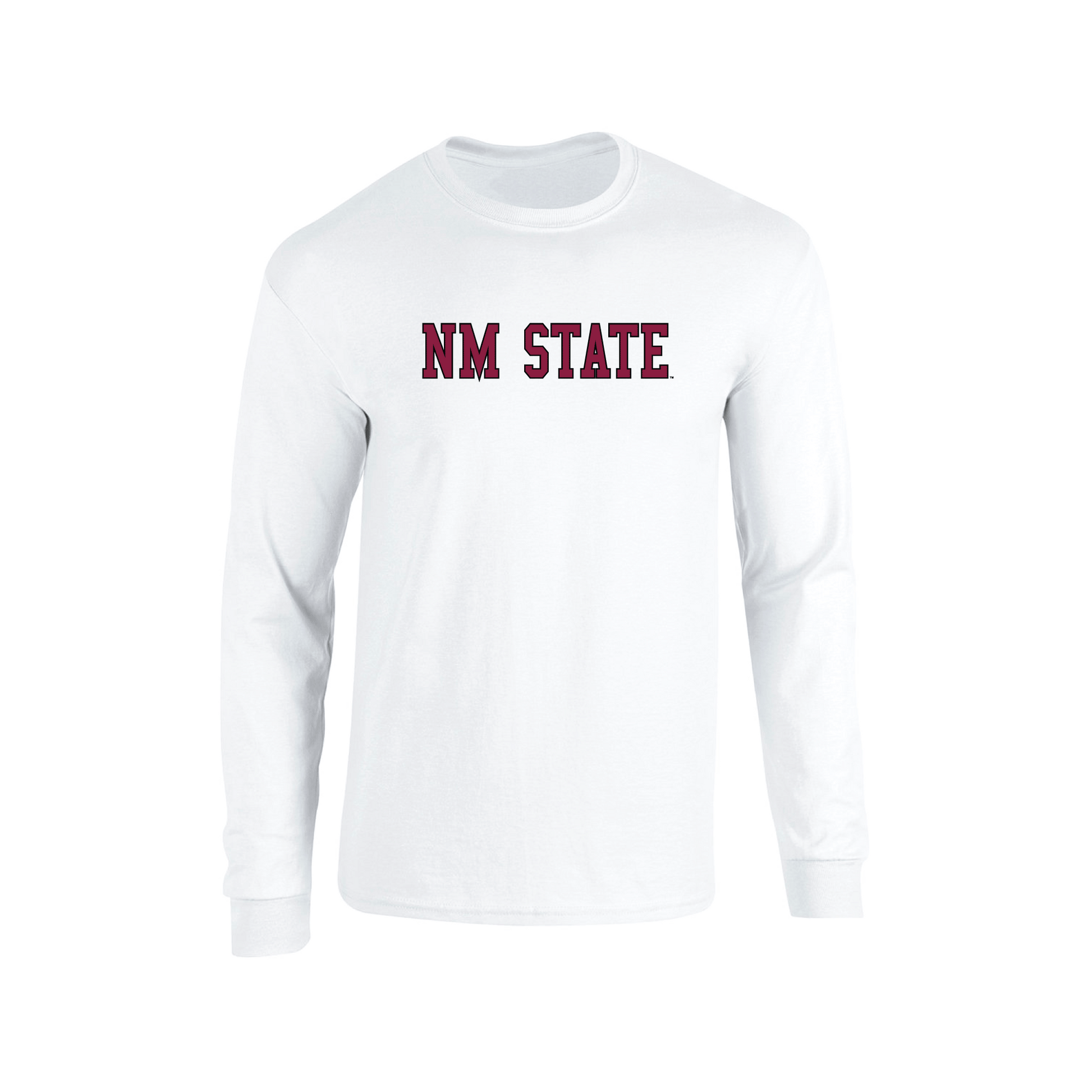 New Mexico State University Aggies Block Adult Long Sleeve T-Shirt