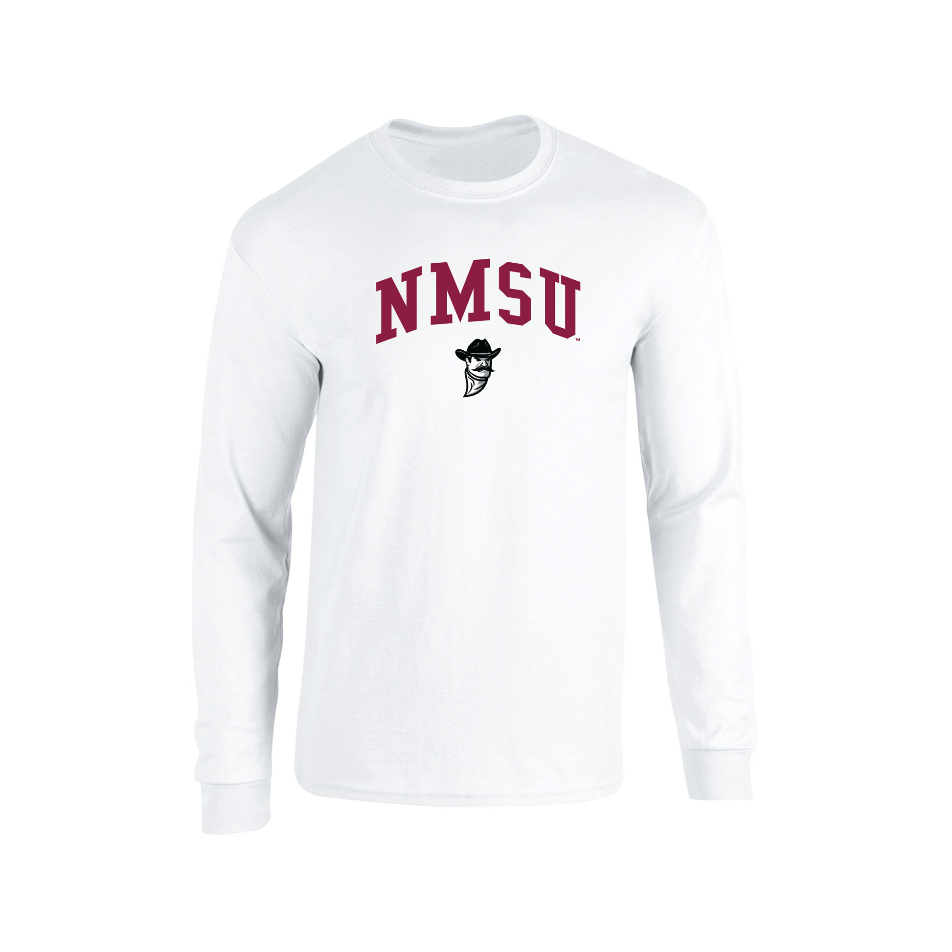 New Mexico State University Aggies Jumbo Arch Adult Long Sleeve T-Shirt