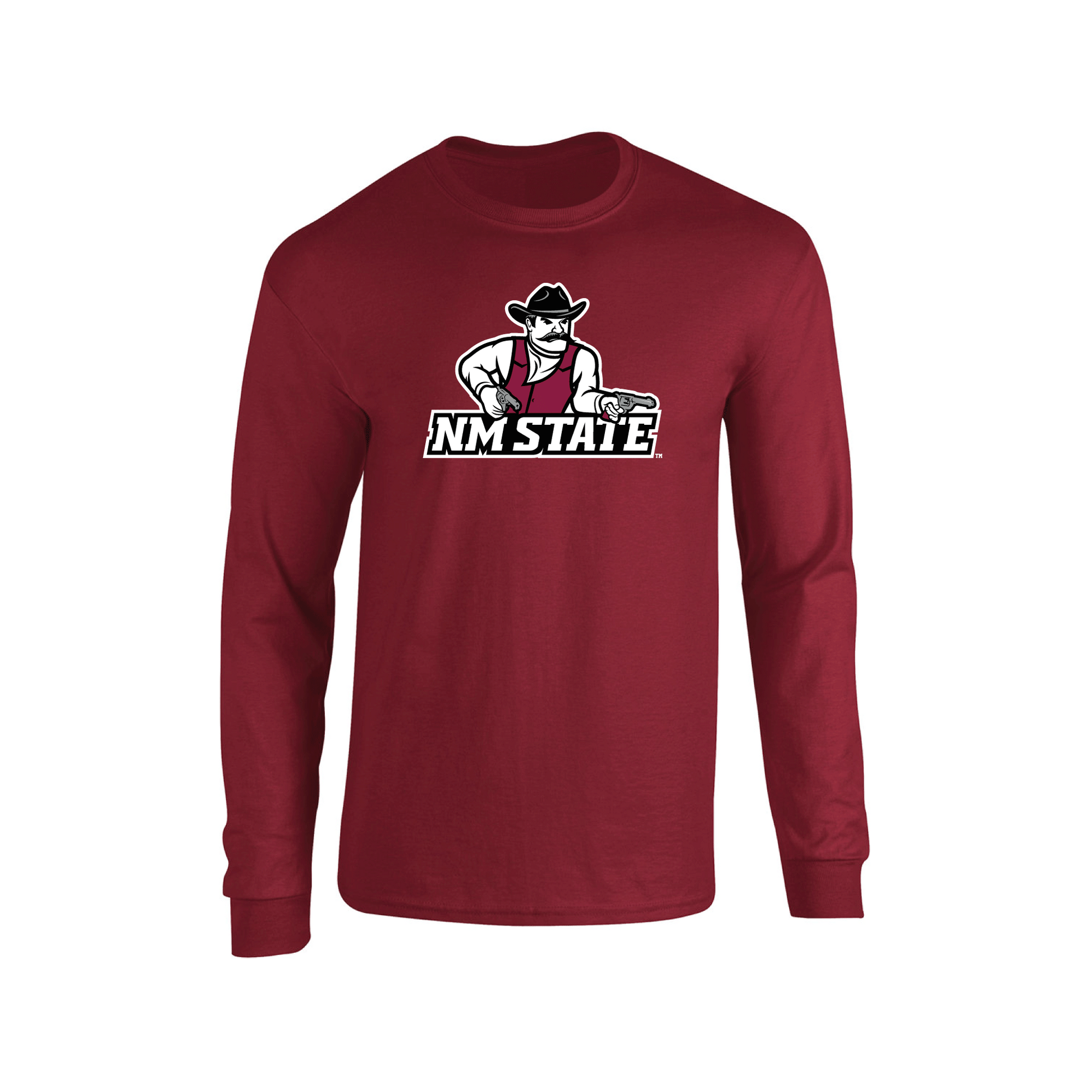 New Mexico State University Aggies Jumbo Logo Adult Long Sleeve T-Shirt