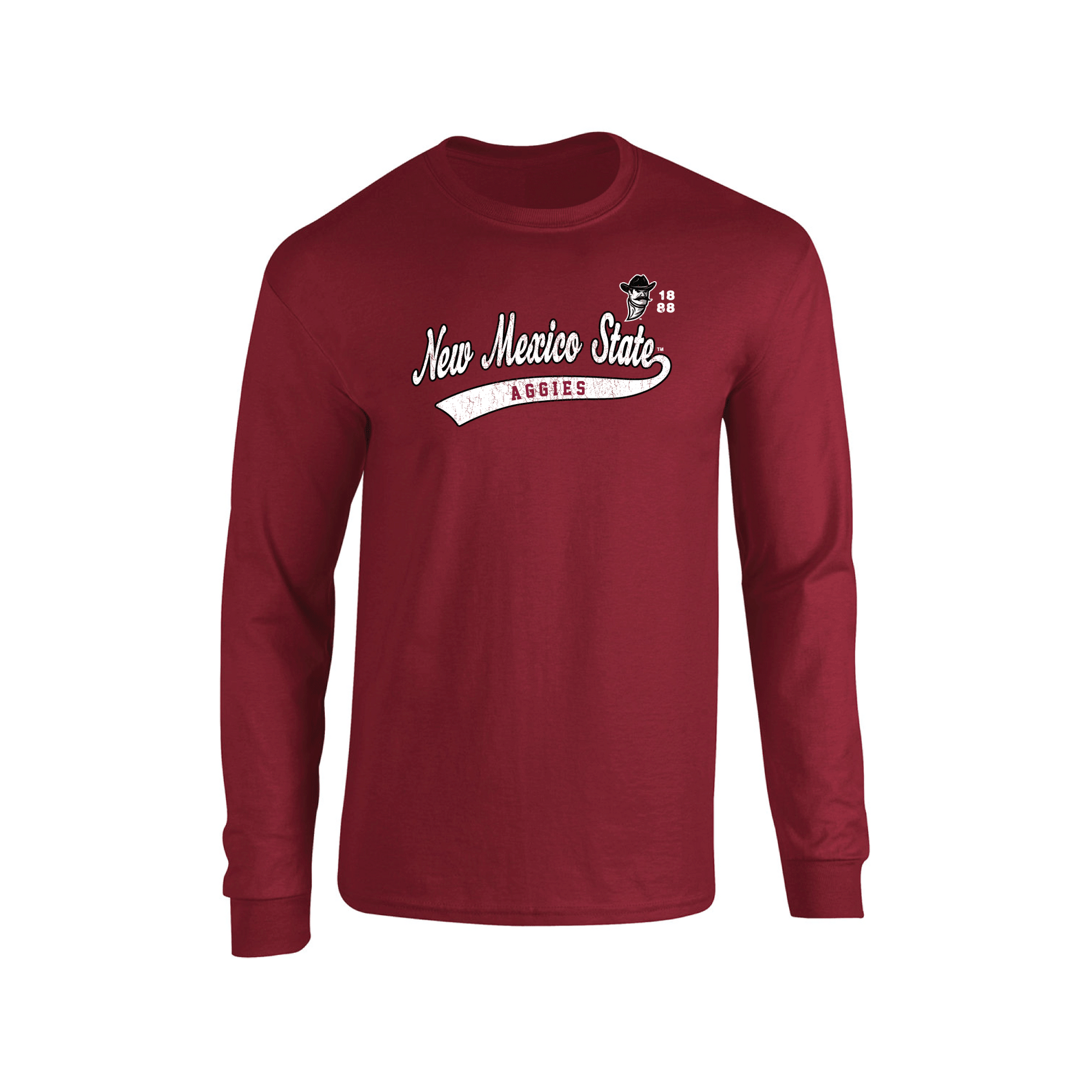 New Mexico State University Aggies Old School Adult Long Sleeve T-Shirt