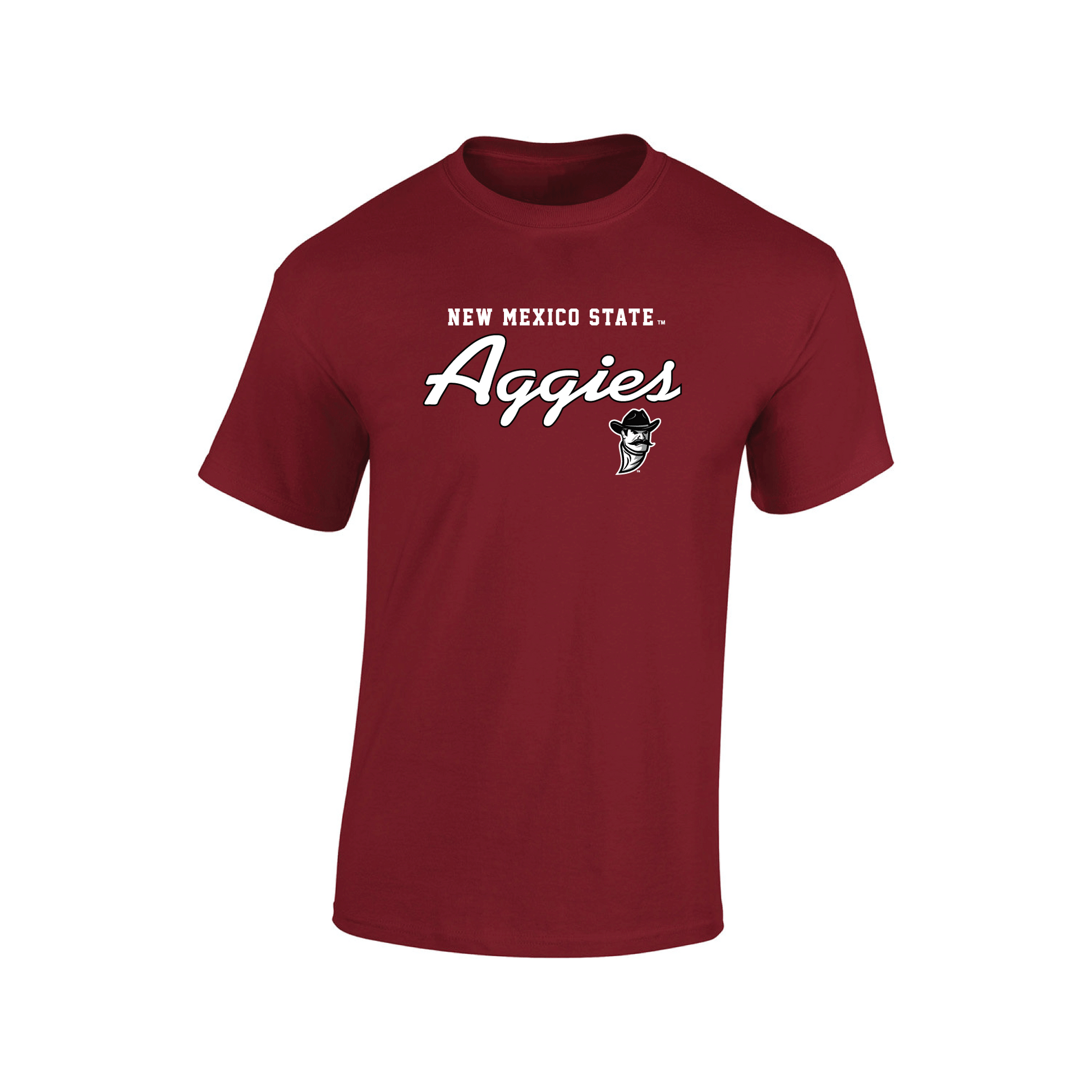 New Mexico State University Aggies Machine Script Adult T-Shirt