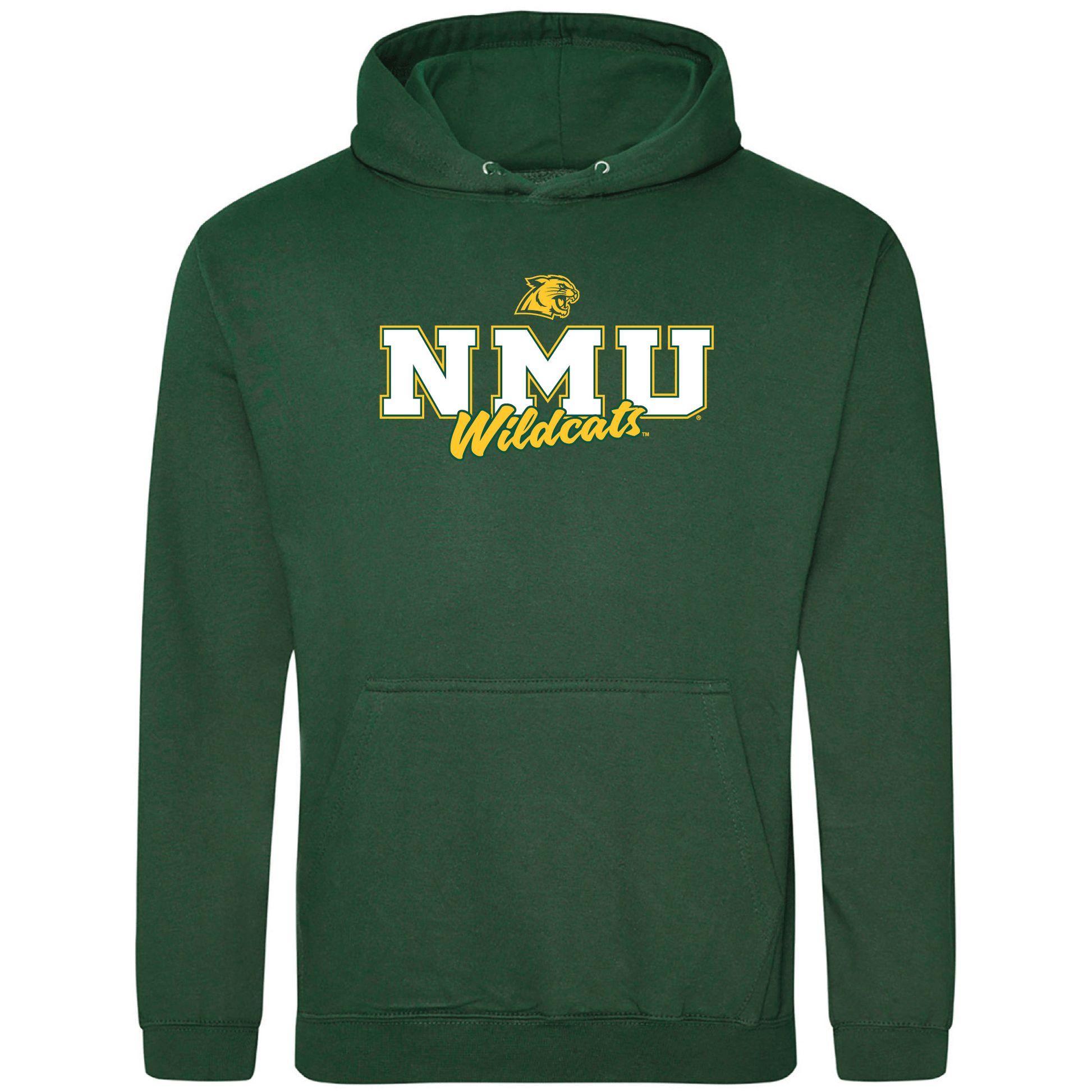  Northern Michigan University Wildcats Campus Script Hooded Sweatshirt