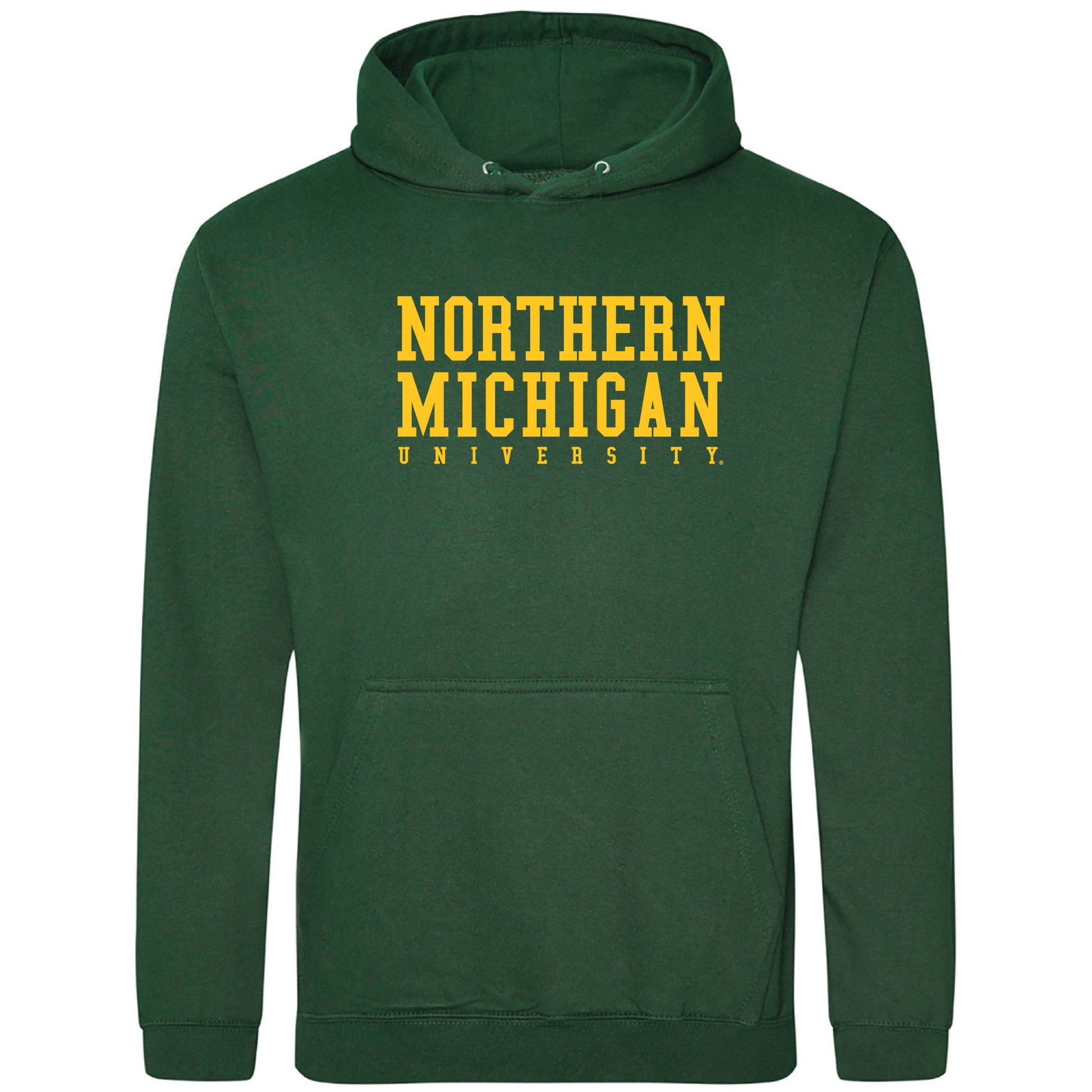  Northern Michigan University Wildcats Block Hooded Sweatshirt