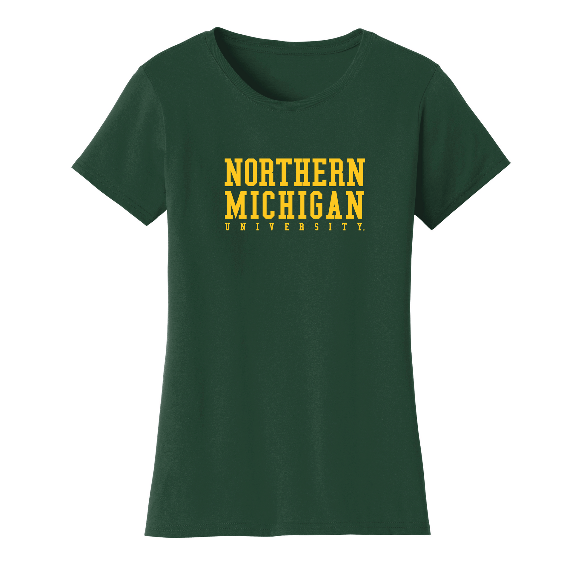  Northern Michigan University Wildcats Block Womens T-Shirt