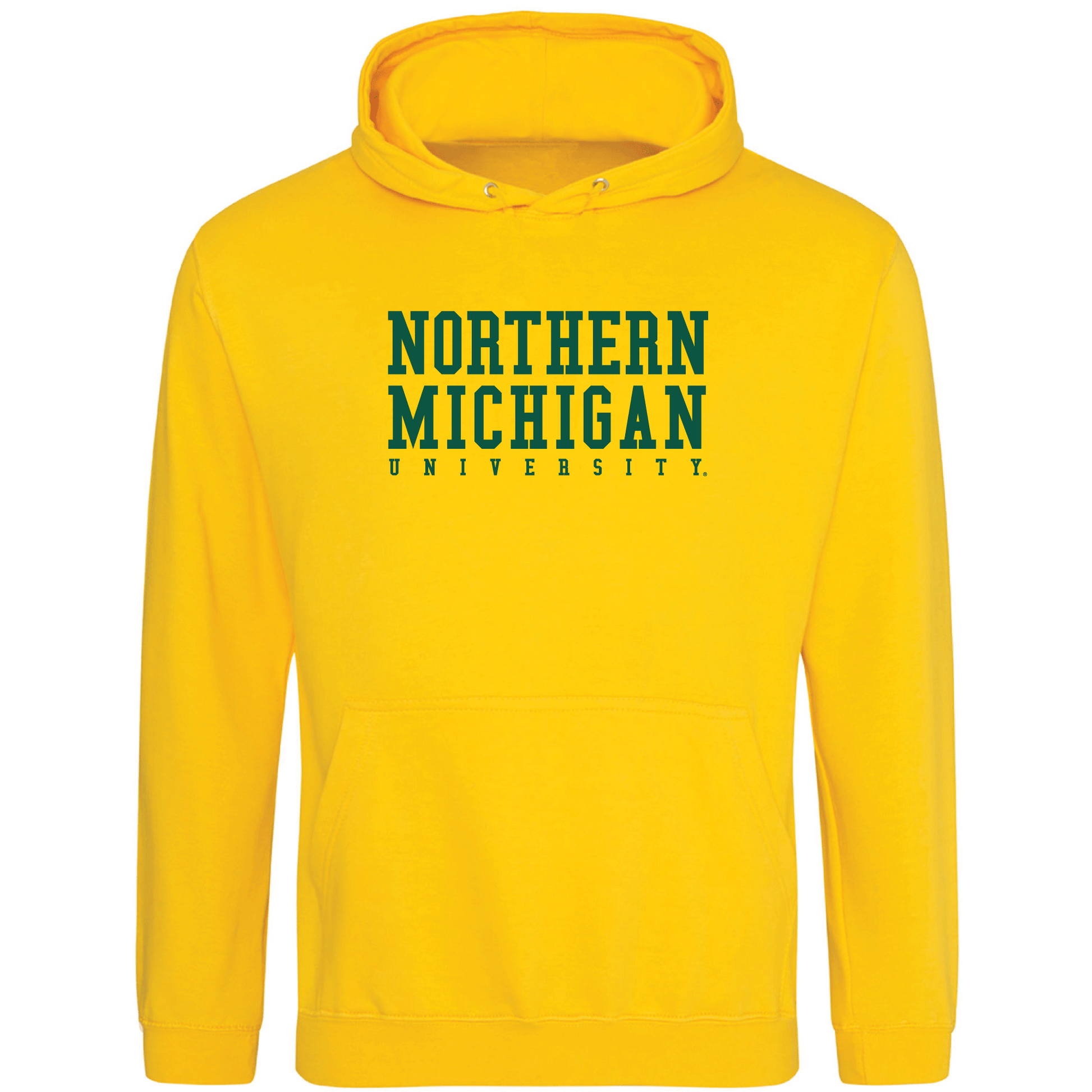  Northern Michigan University Wildcats Block Hooded Sweatshirt