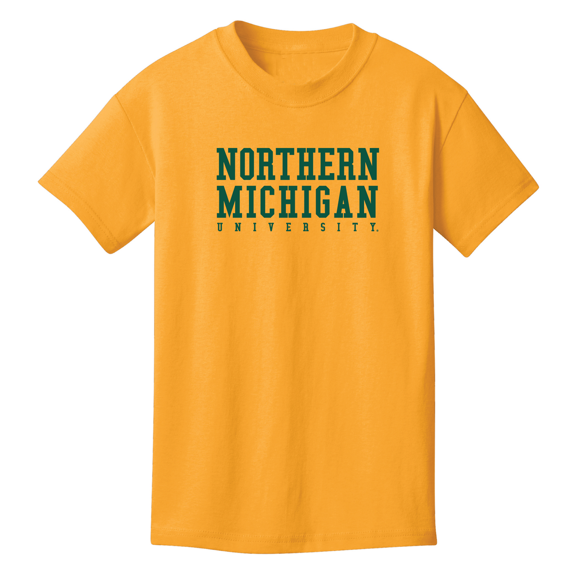  Northern Michigan University Wildcats Block Youth T-Shirt