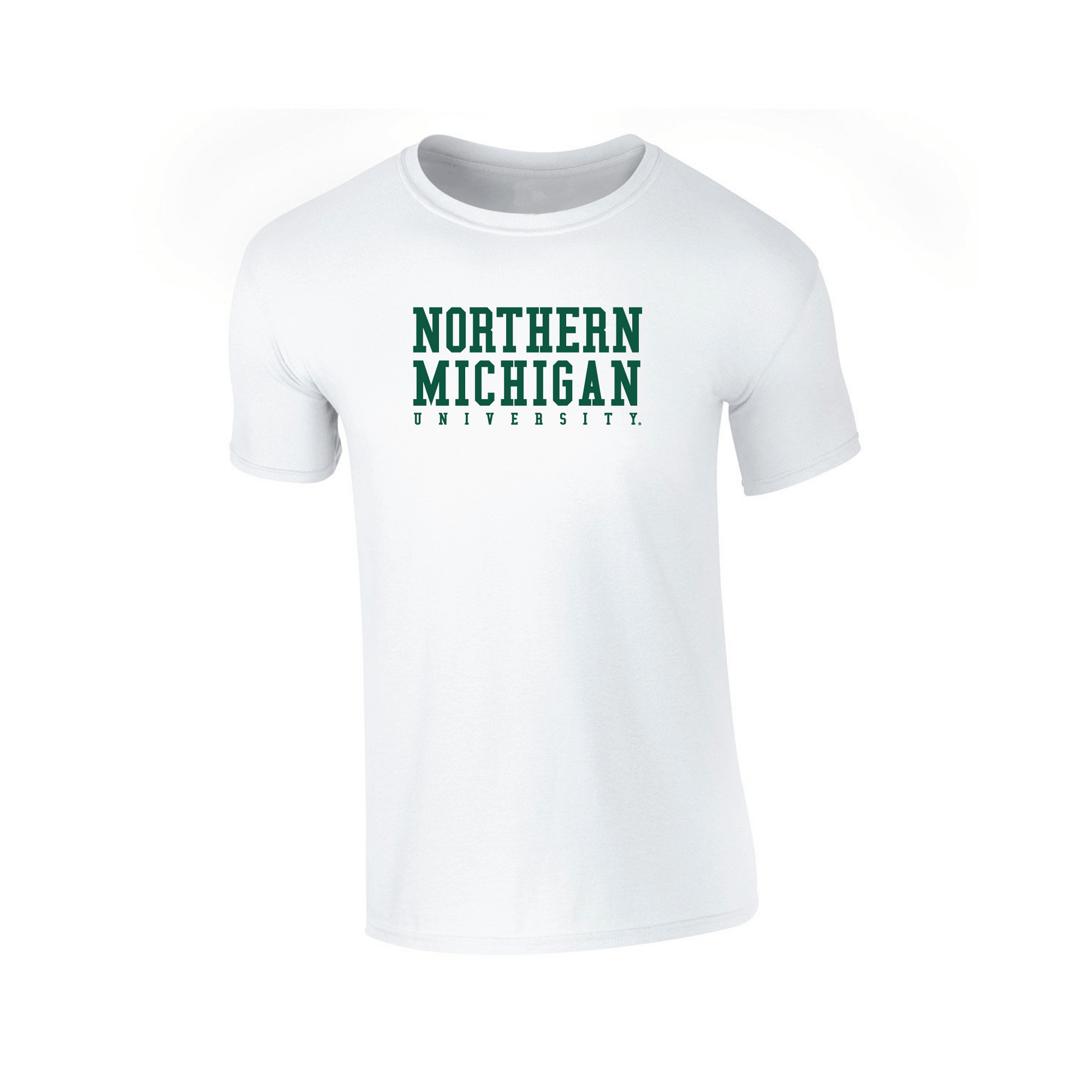  Northern Michigan University Wildcats Block Adult T-Shirt